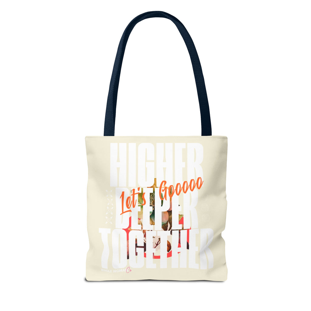 Higher Together Inspirational Tote Bag, Multiuse Carryall