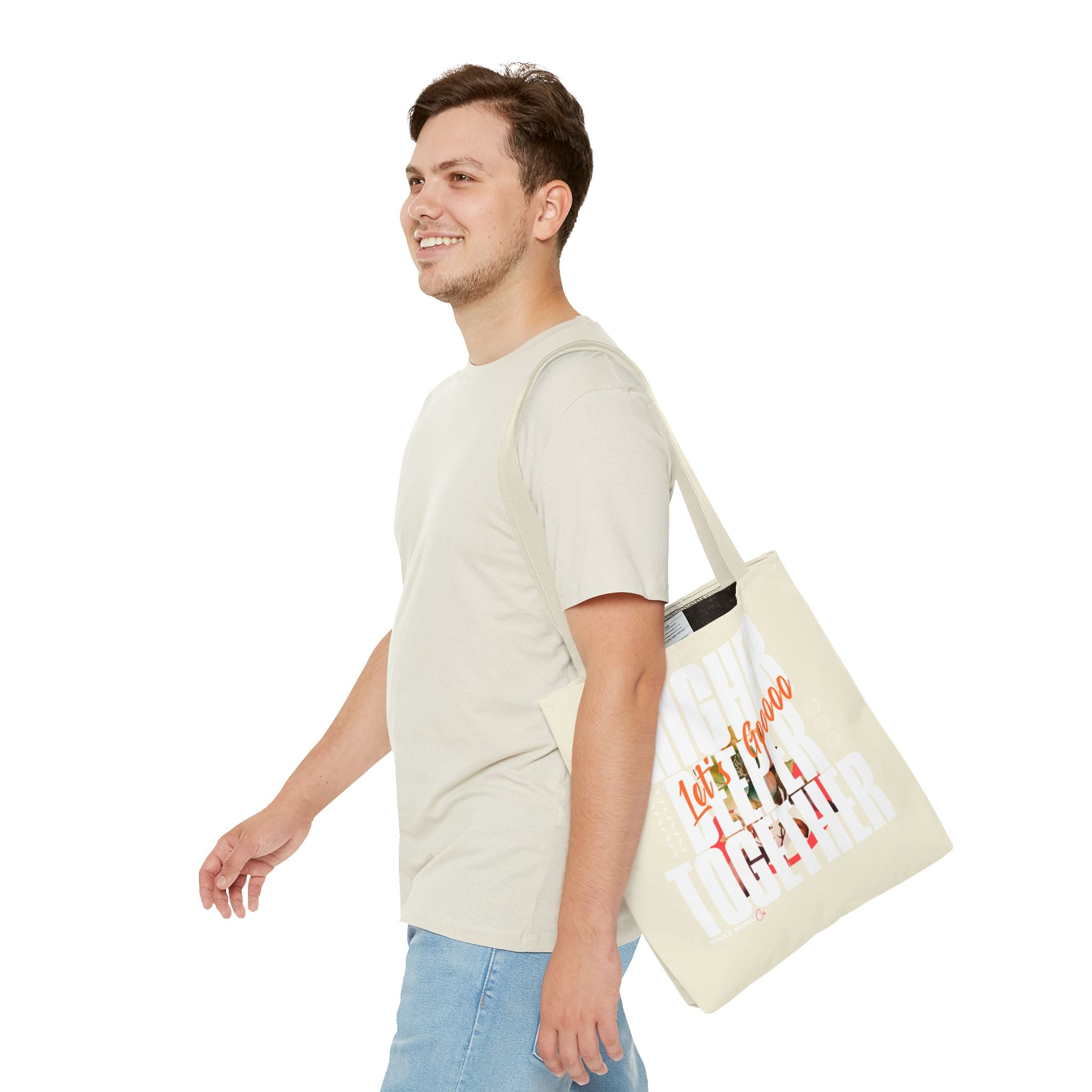 Higher Together Inspirational Tote Bag, Multiuse Carryall