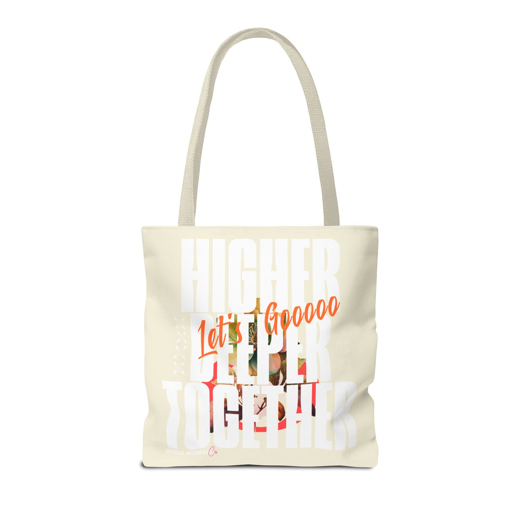 Higher Together Inspirational Tote Bag, Multiuse Carryall