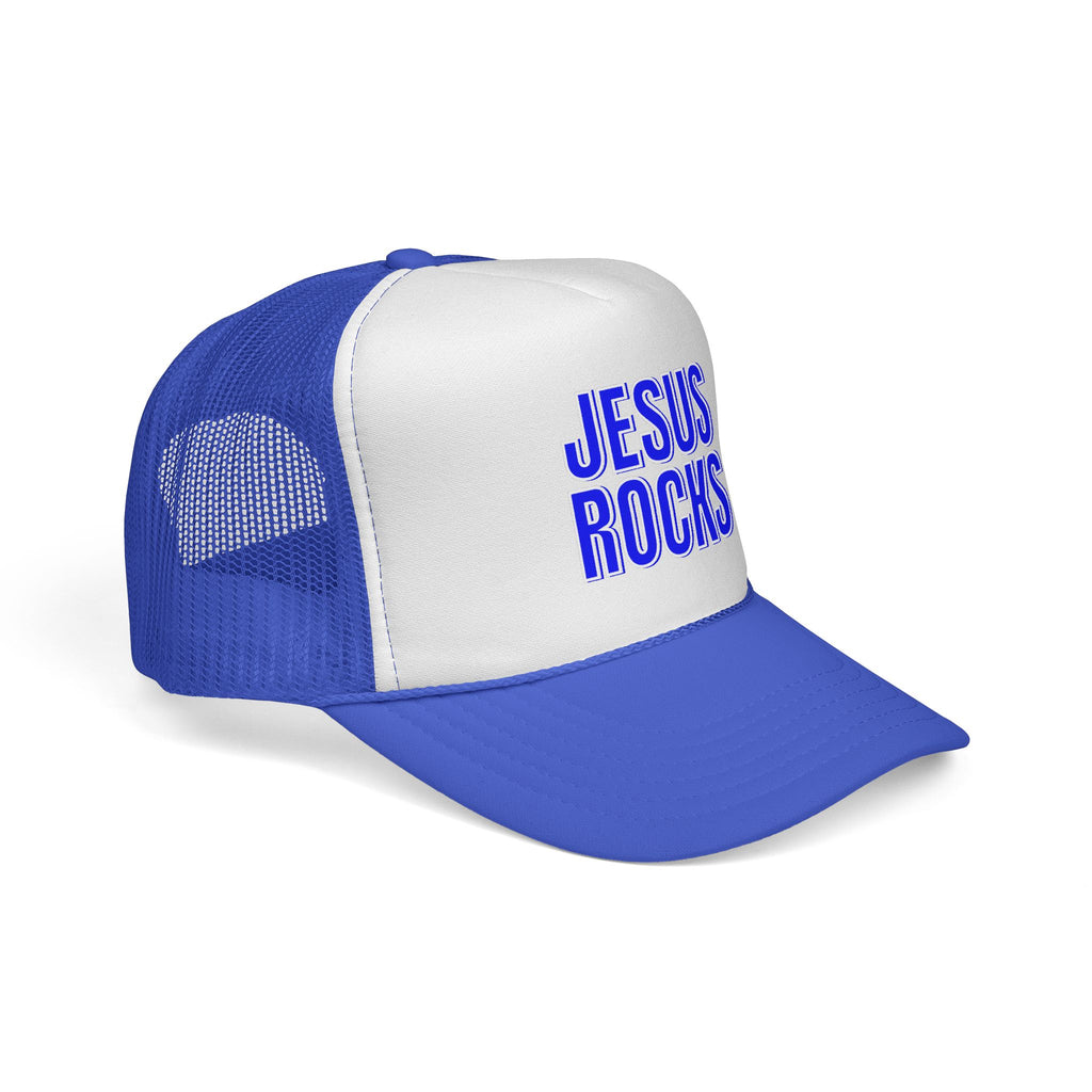 Jesus Rocks Foam Trucker hat