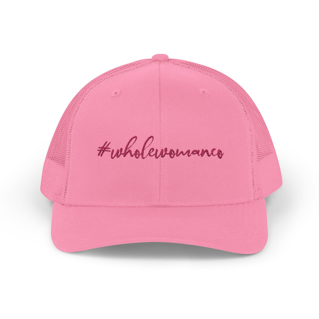 #WholeWomanCo. Embroidered  Snapback Trucker Cap.