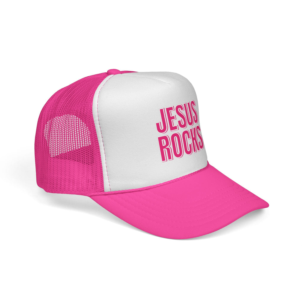 Jesus Rocks Foam Trucker hat