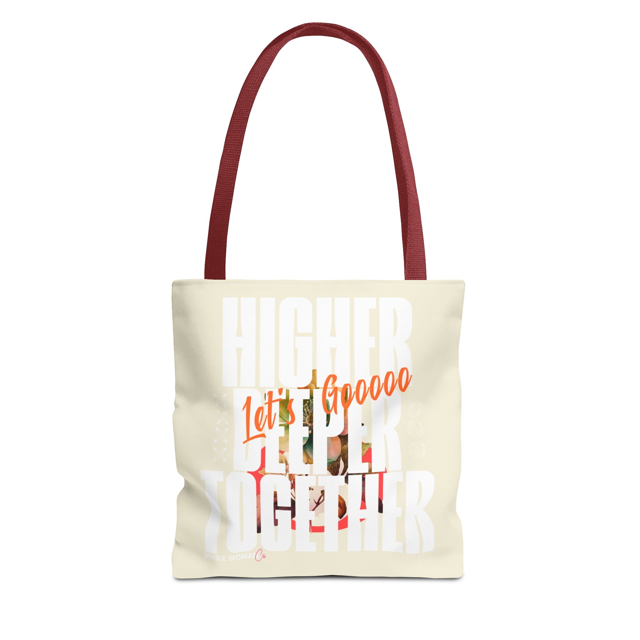 Higher Together Inspirational Tote Bag, Multiuse Carryall