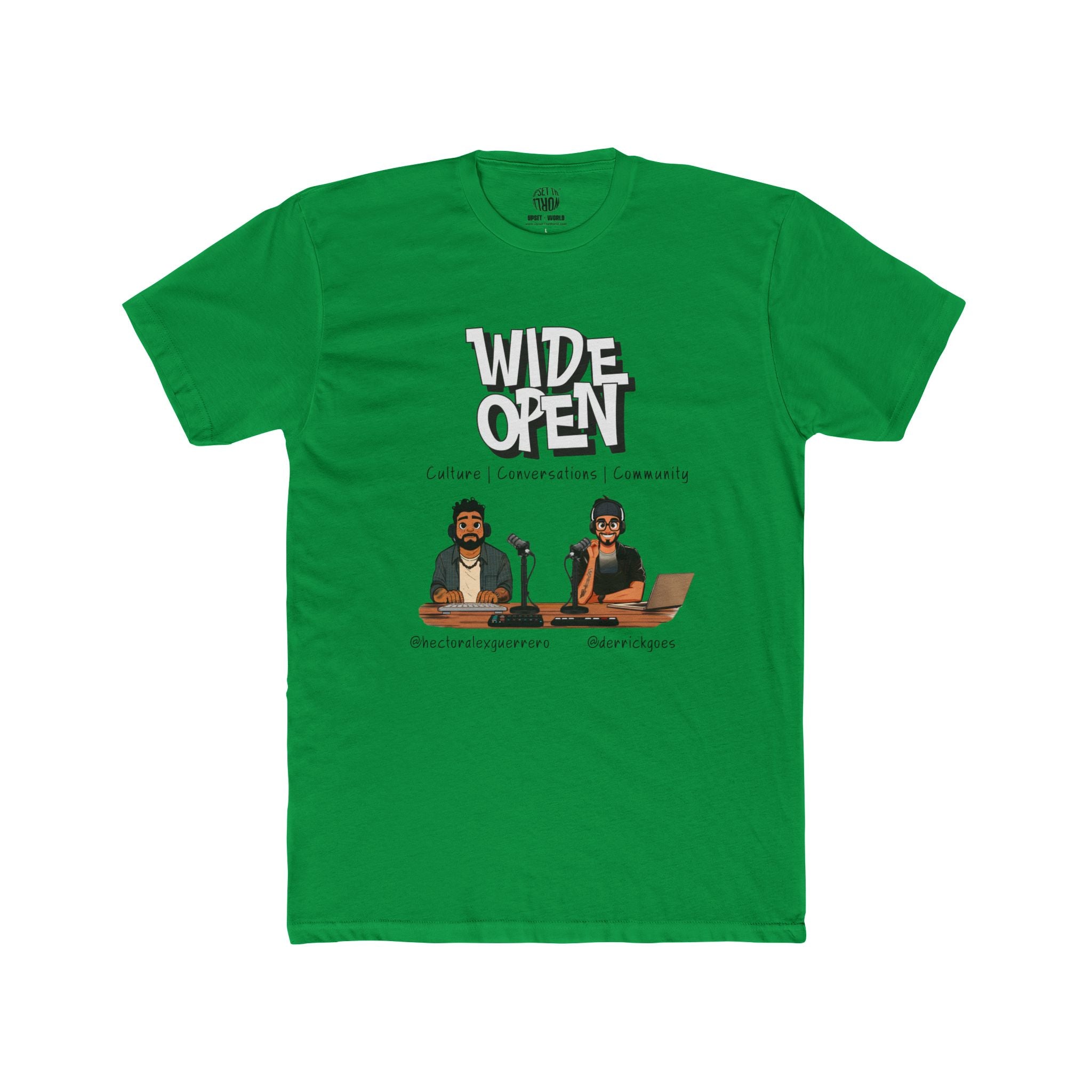 Wide Open TEAM Unisex Cotton Crew Tee - Hector & Derrick