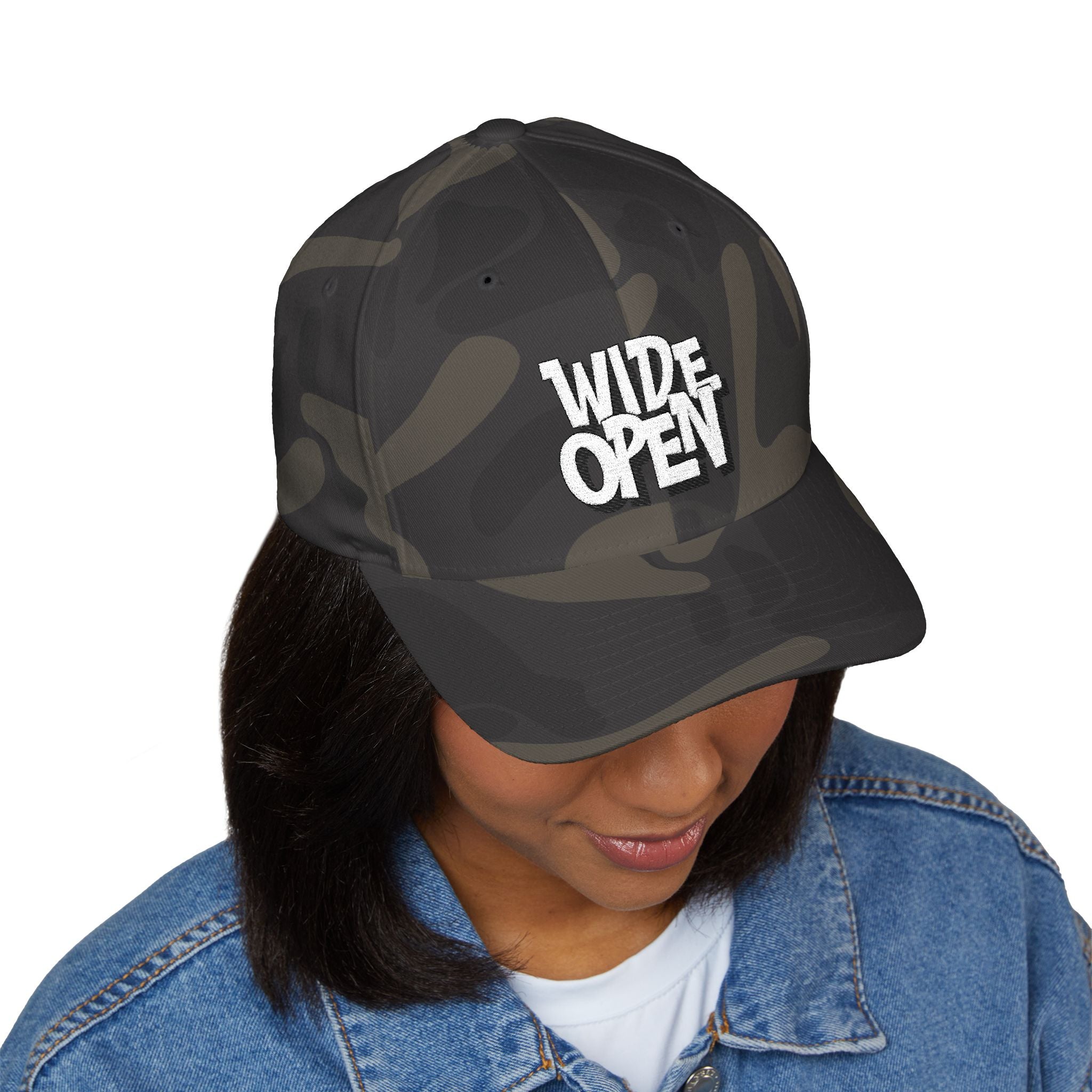 Stylish EMBROIDERED Cap - 'Wide Open'