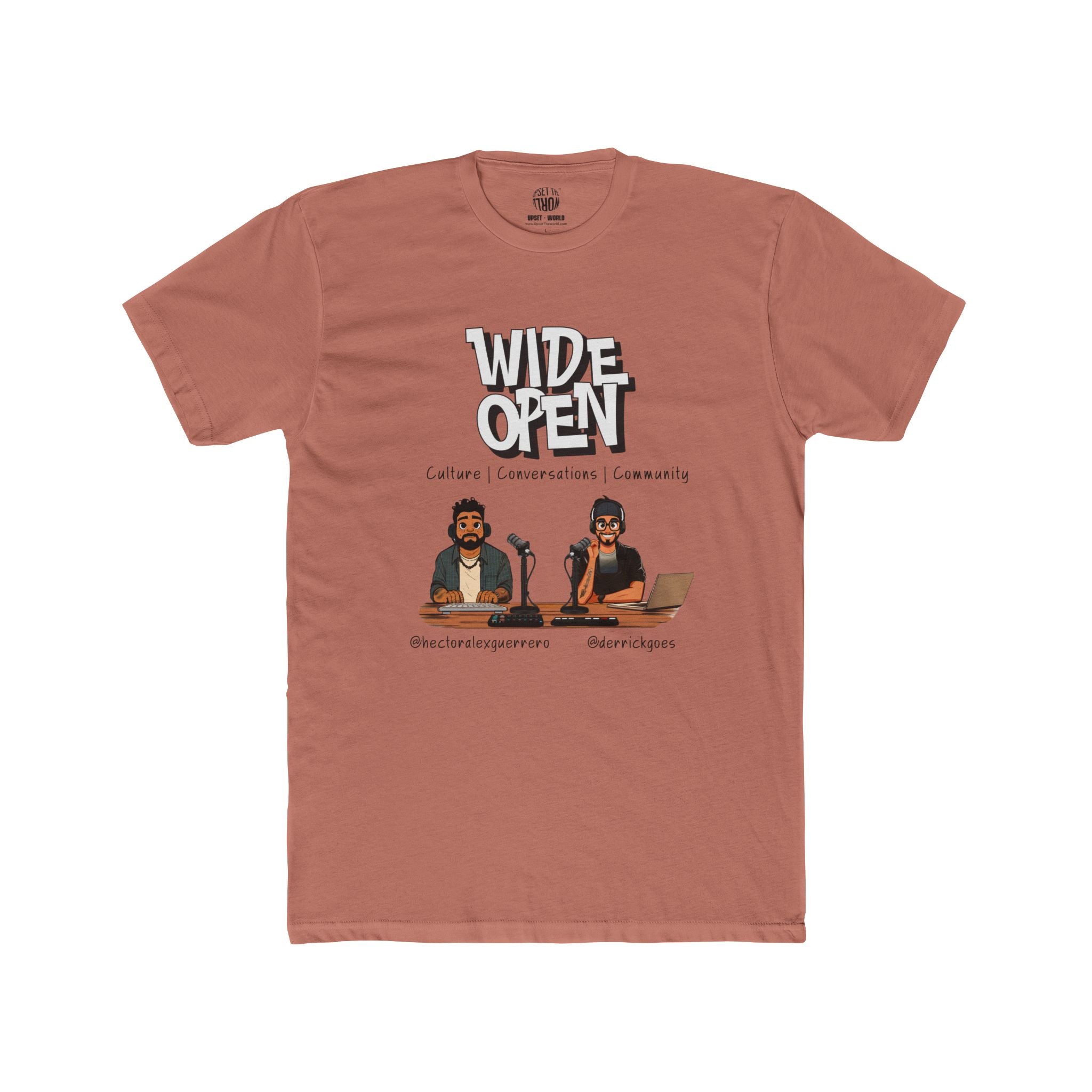 Wide Open TEAM Unisex Cotton Crew Tee - Hector & Derrick