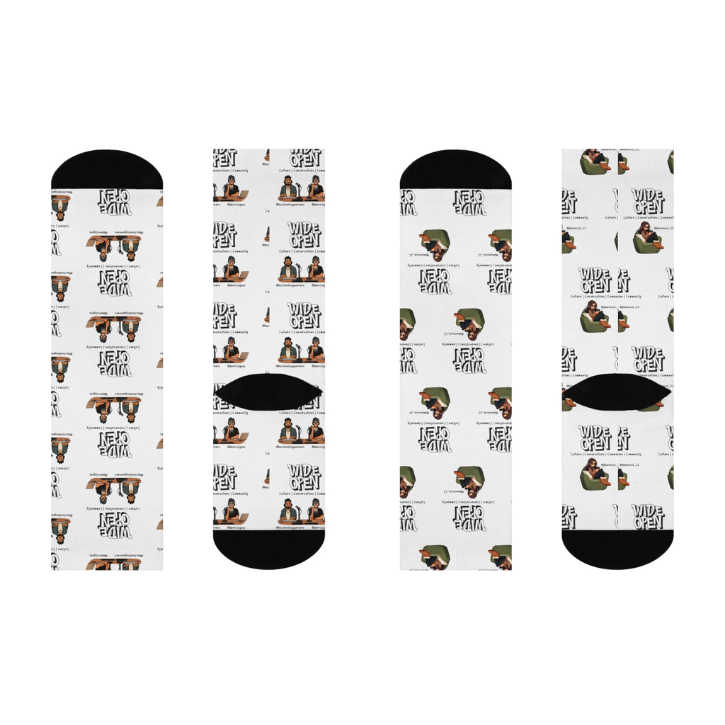 Wide Open Team Socks- We have the morning show on our feet!