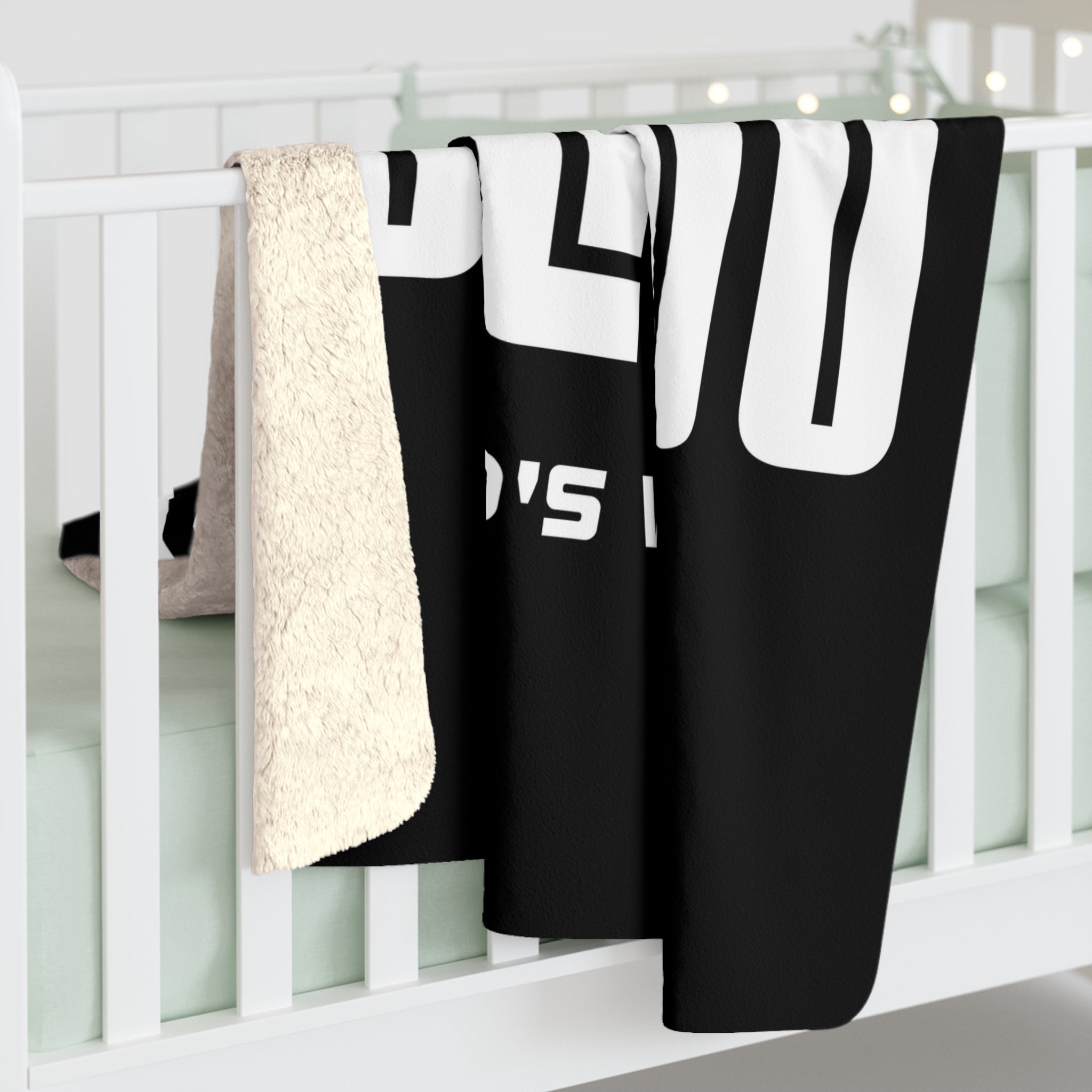 Cozy Sherpa Fleece Blanket - iRead and iBelieve God's Word - Inspirational Gift