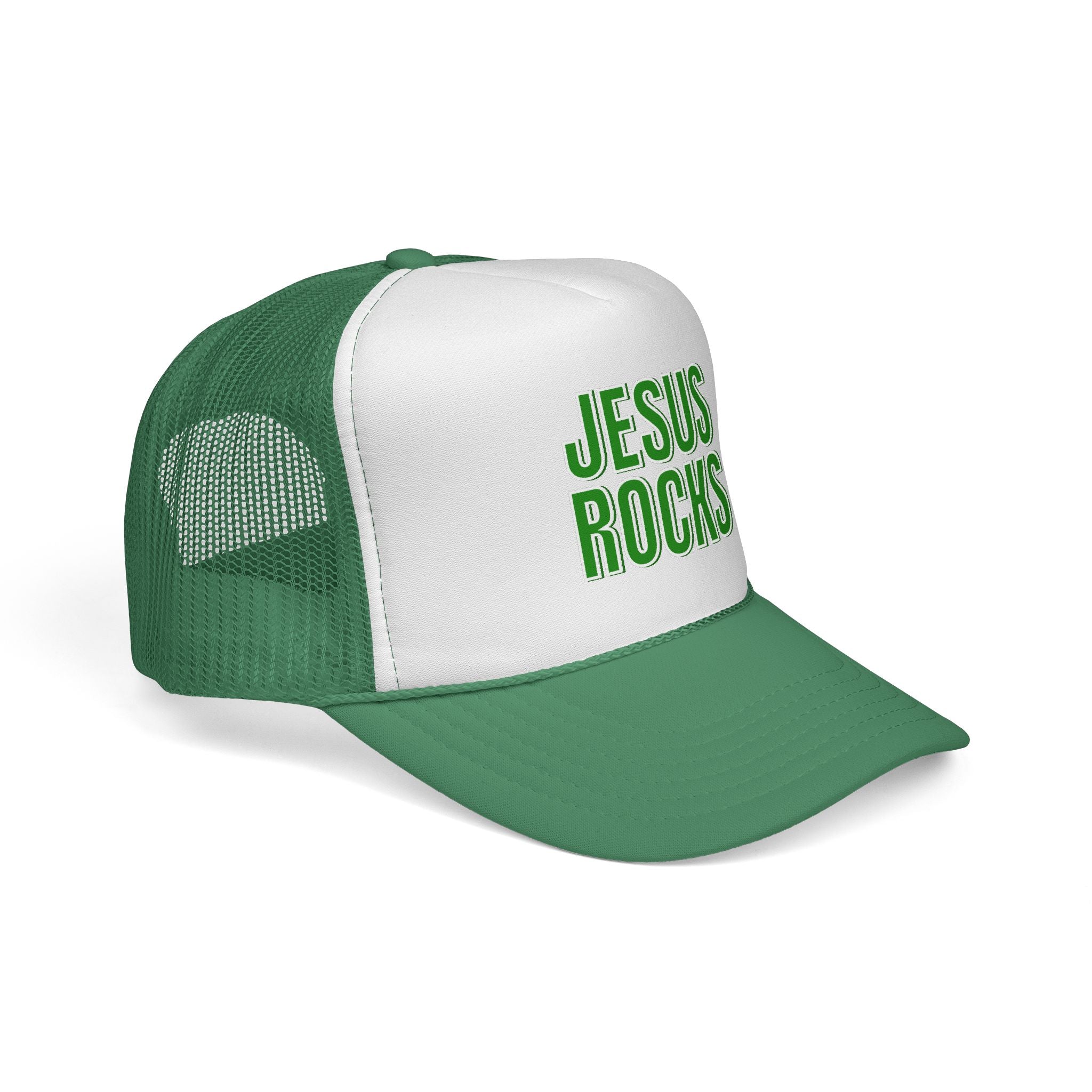 Jesus Rocks Foam Trucker hat