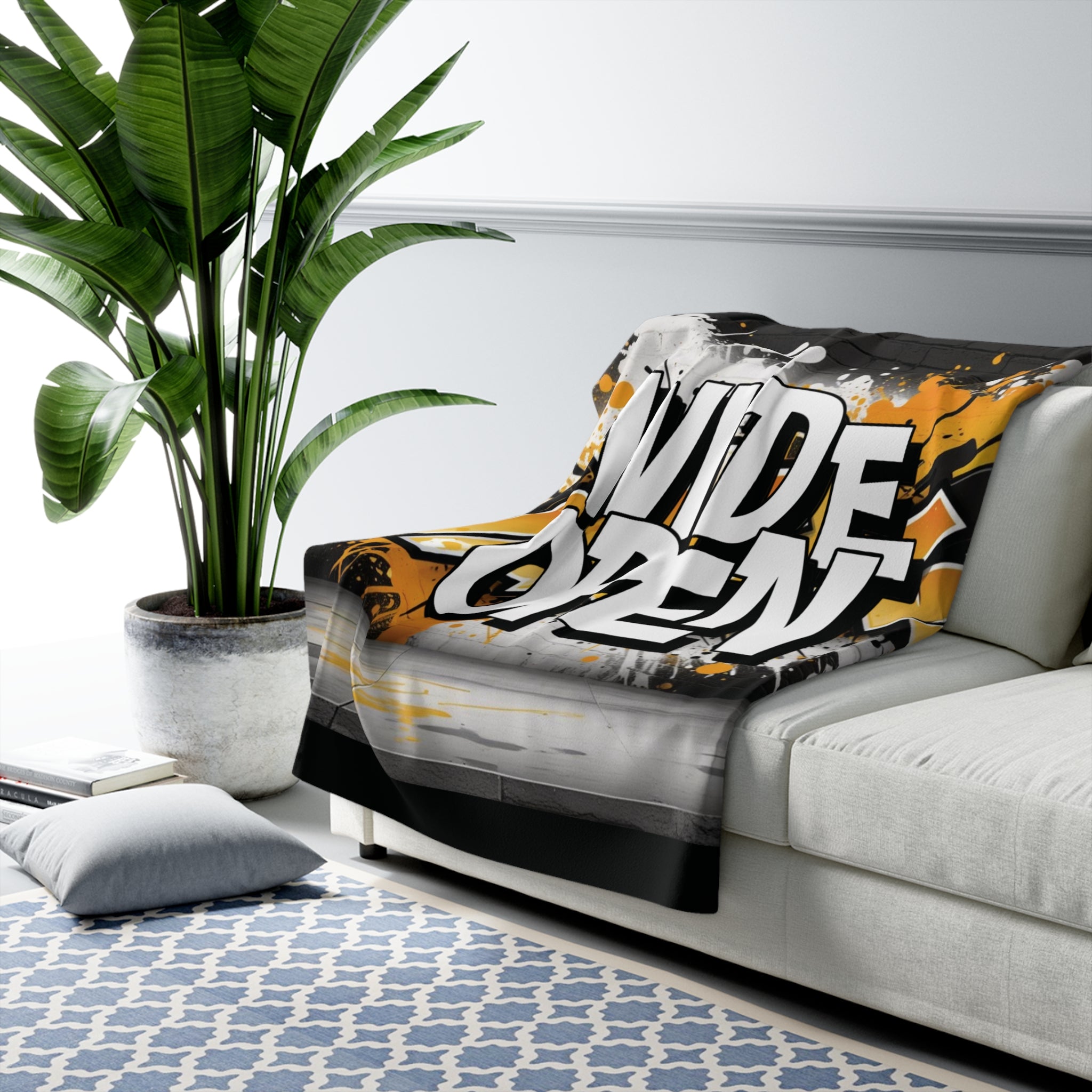 Cozy Sherpa Fleece Blanket - Wide Open - Great Gift