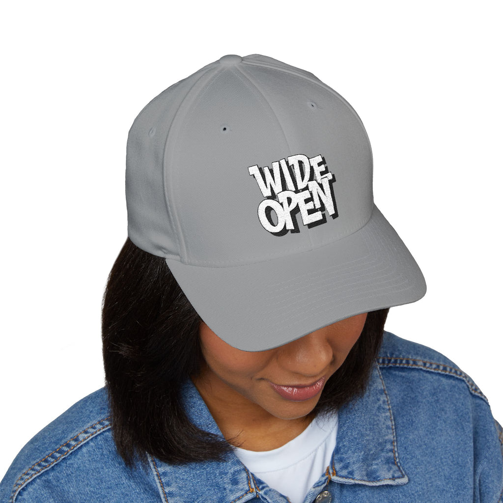 Stylish EMBROIDERED Cap - 'Wide Open'