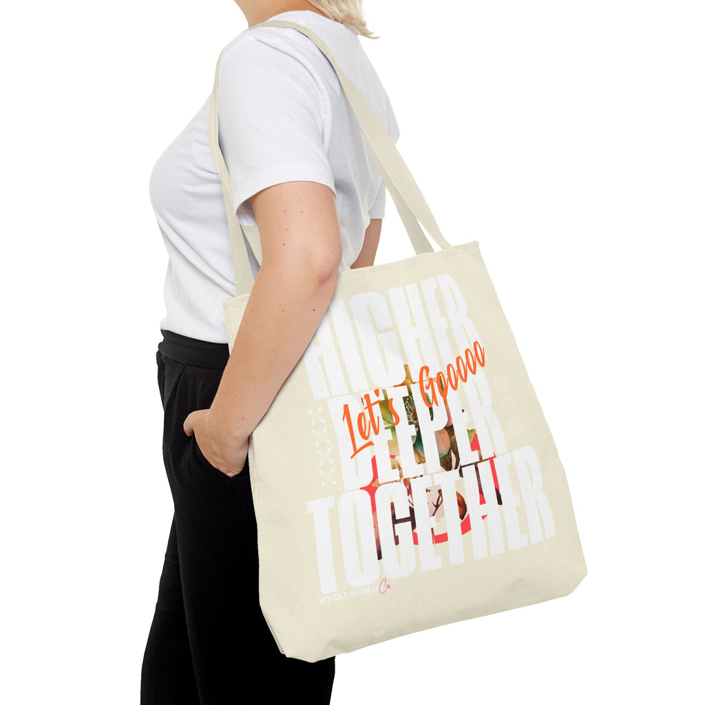 Higher Together Inspirational Tote Bag, Multiuse Carryall