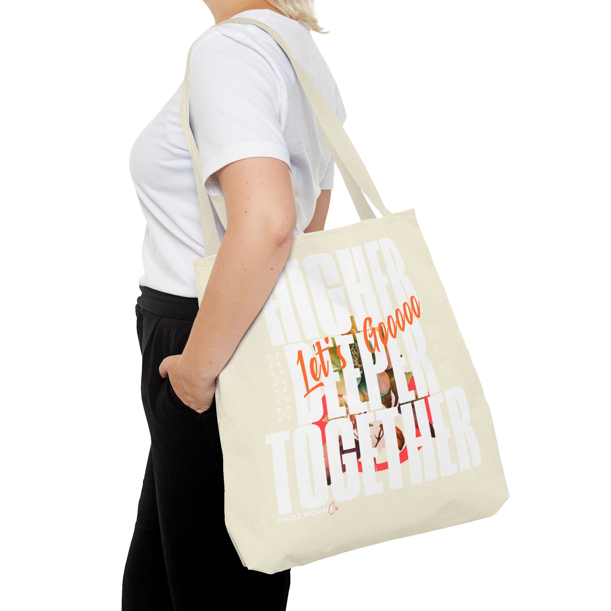 Higher Together Inspirational Tote Bag, Multiuse Carryall