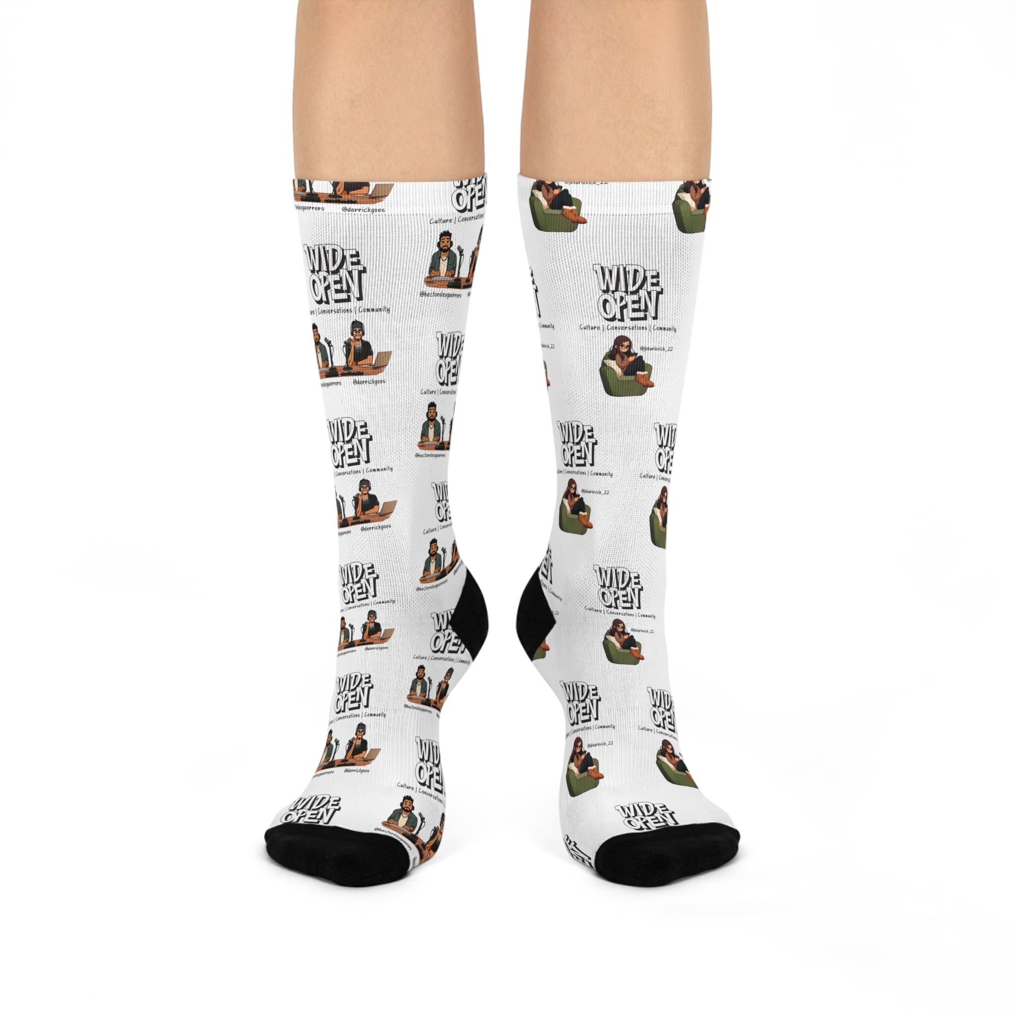 Wide Open Team Socks- We have the morning show on our feet!