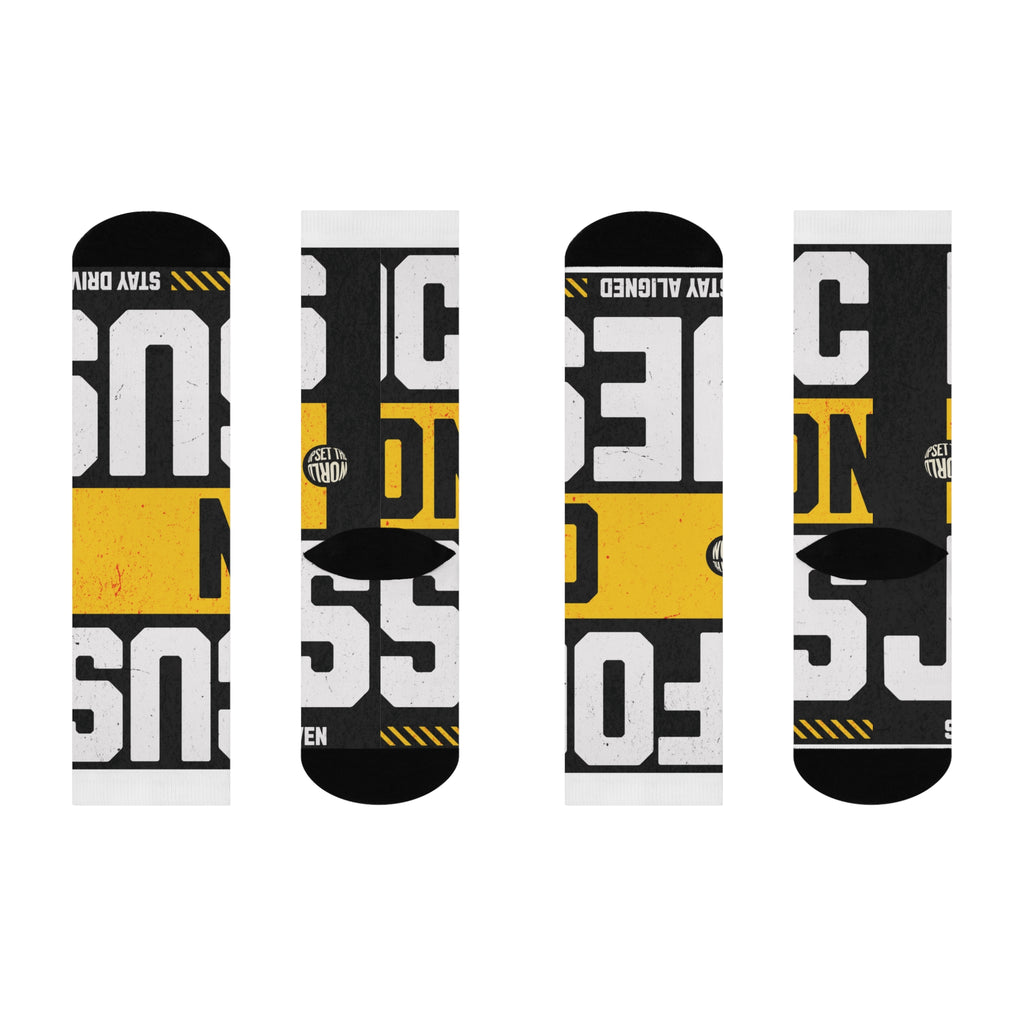 Cushioned Crew Socks for Focus on Jesus line.