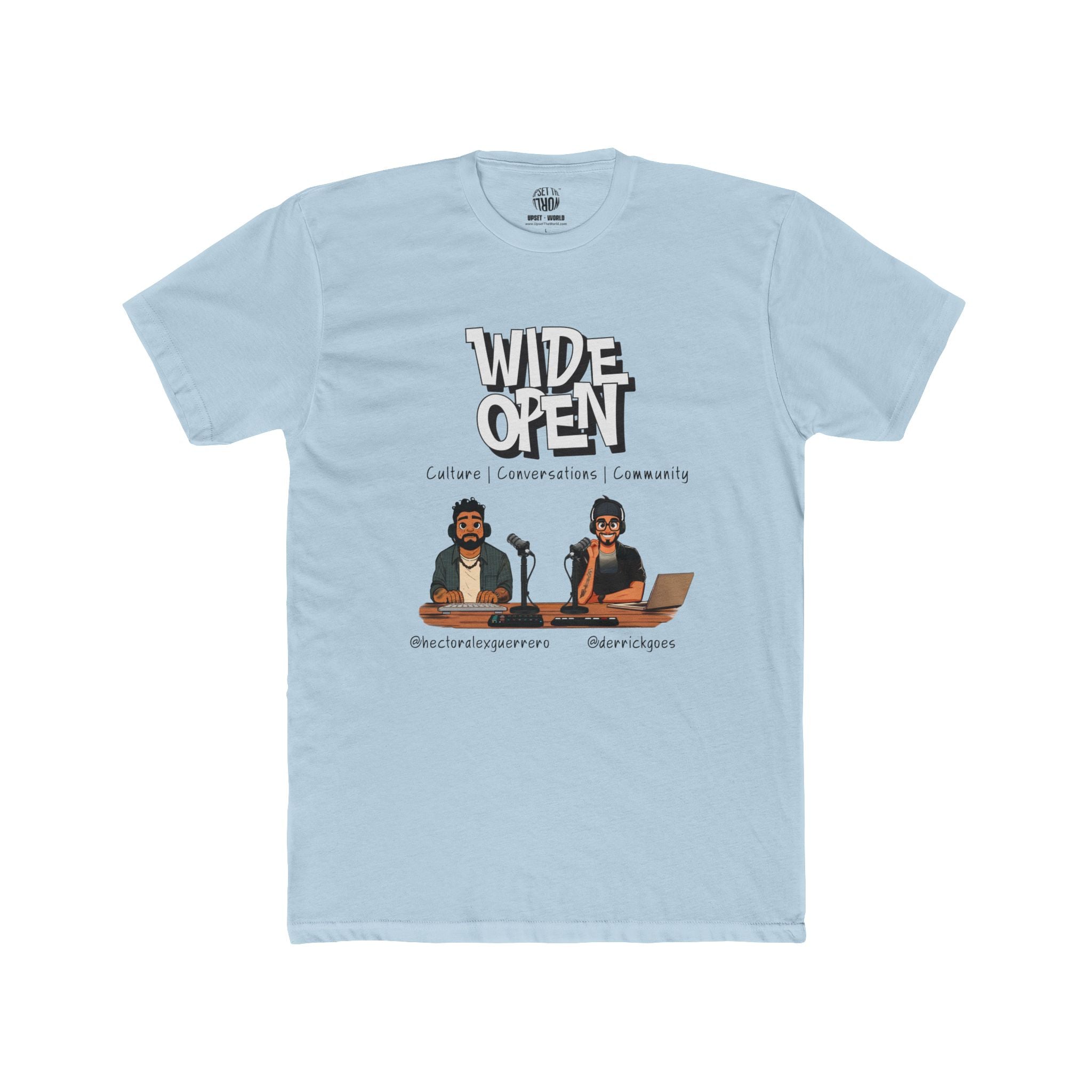 Wide Open TEAM Unisex Cotton Crew Tee - Hector & Derrick