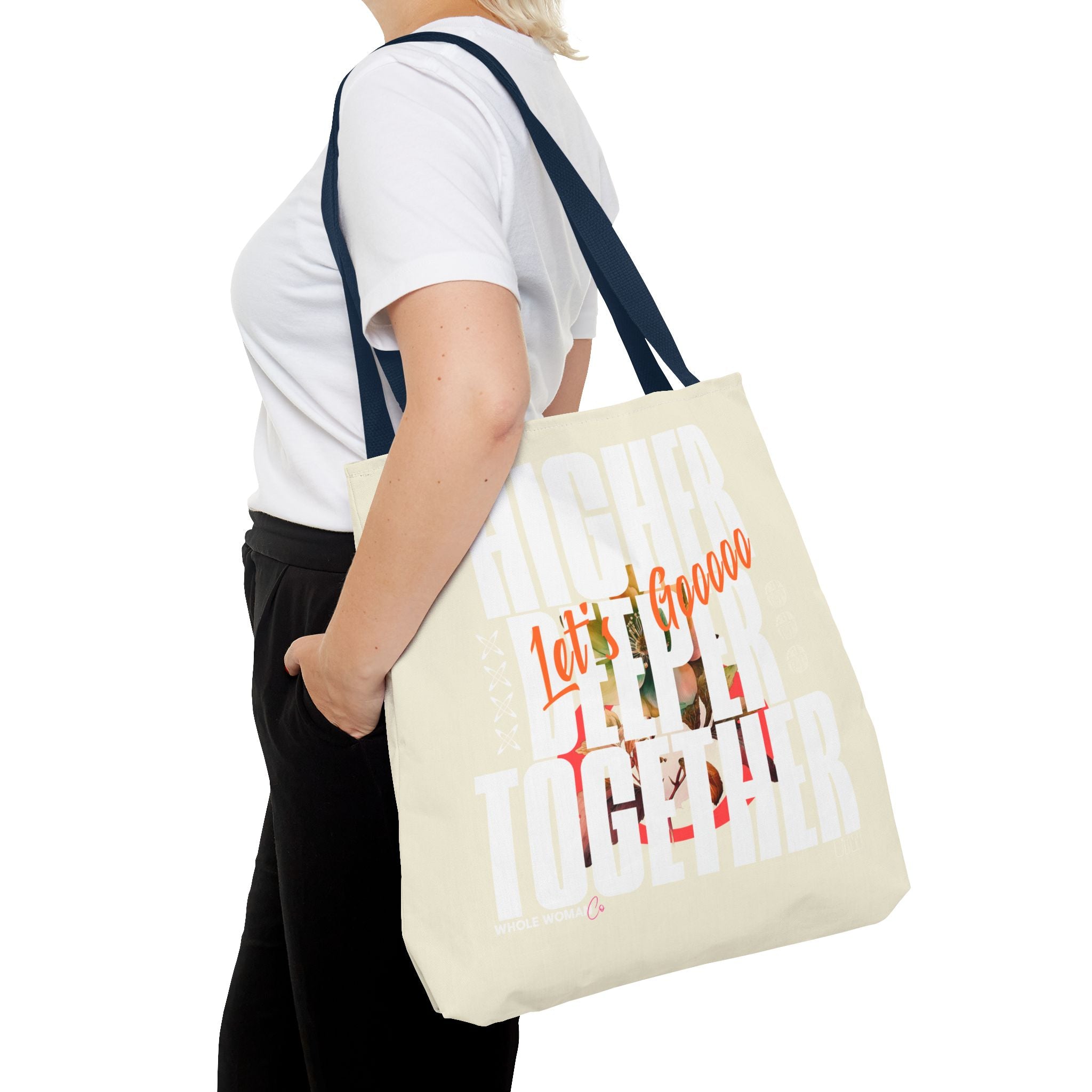 Higher Together Inspirational Tote Bag, Multiuse Carryall
