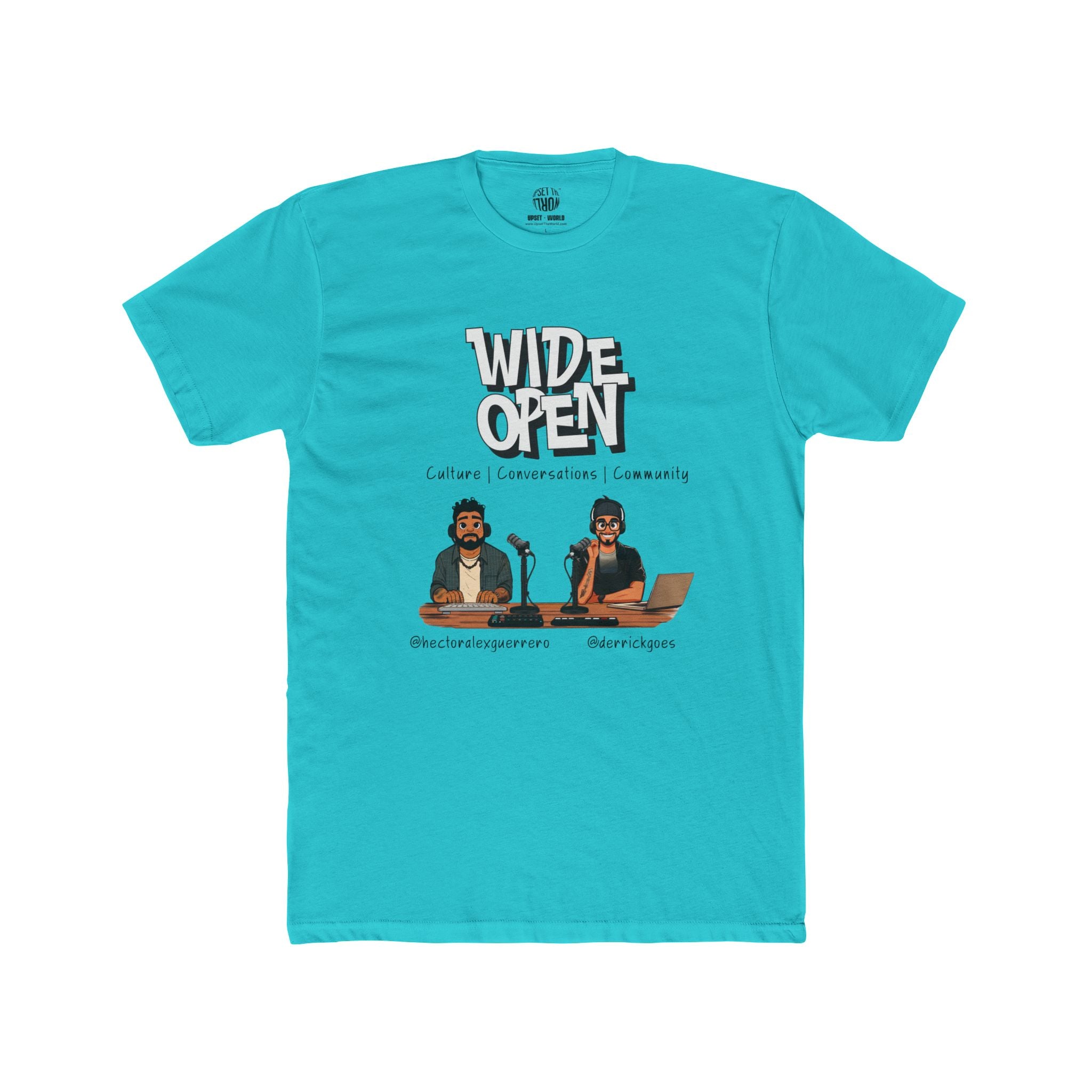 Wide Open TEAM Unisex Cotton Crew Tee - Hector & Derrick