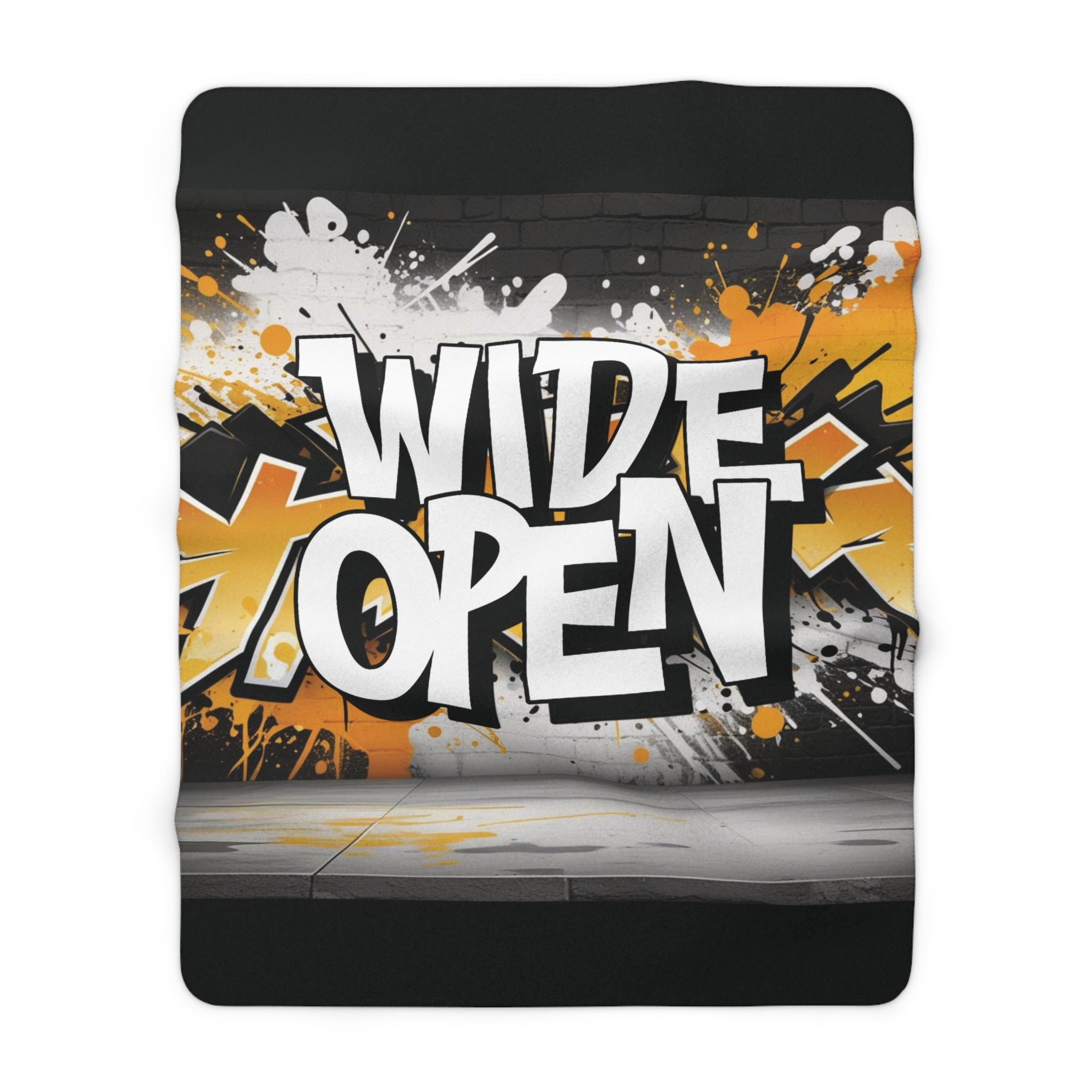 Cozy Sherpa Fleece Blanket - Wide Open - Great Gift