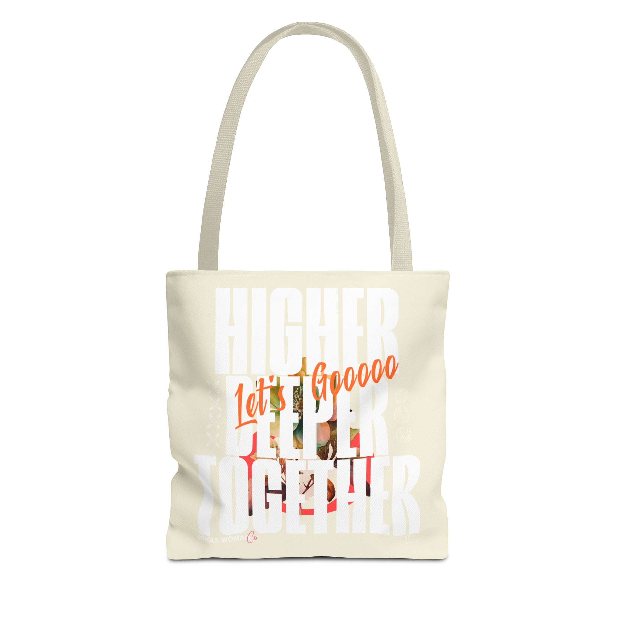 Higher Together Inspirational Tote Bag, Multiuse Carryall