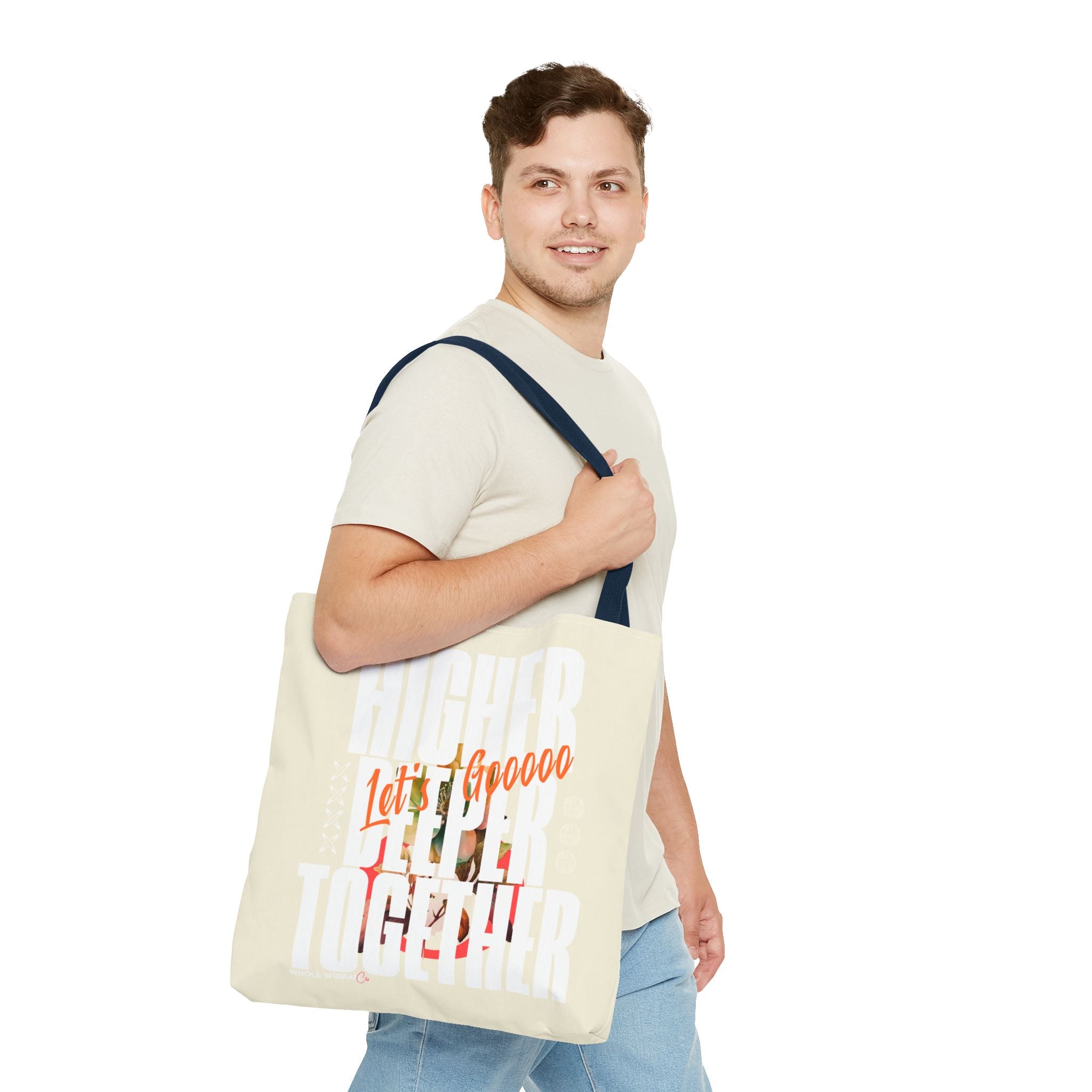 Higher Together Inspirational Tote Bag, Multiuse Carryall