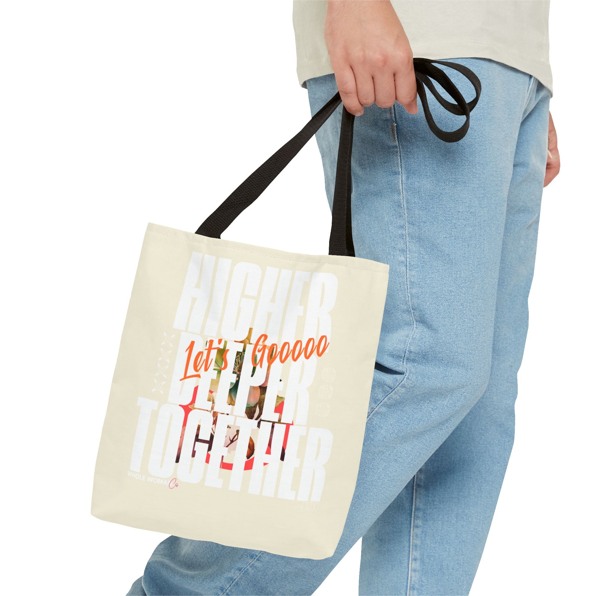 Higher Together Inspirational Tote Bag, Multiuse Carryall