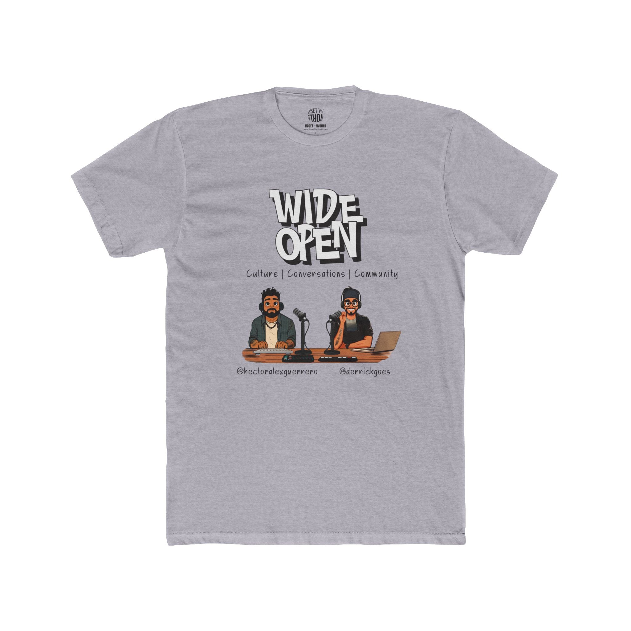 Wide Open TEAM Unisex Cotton Crew Tee - Hector & Derrick