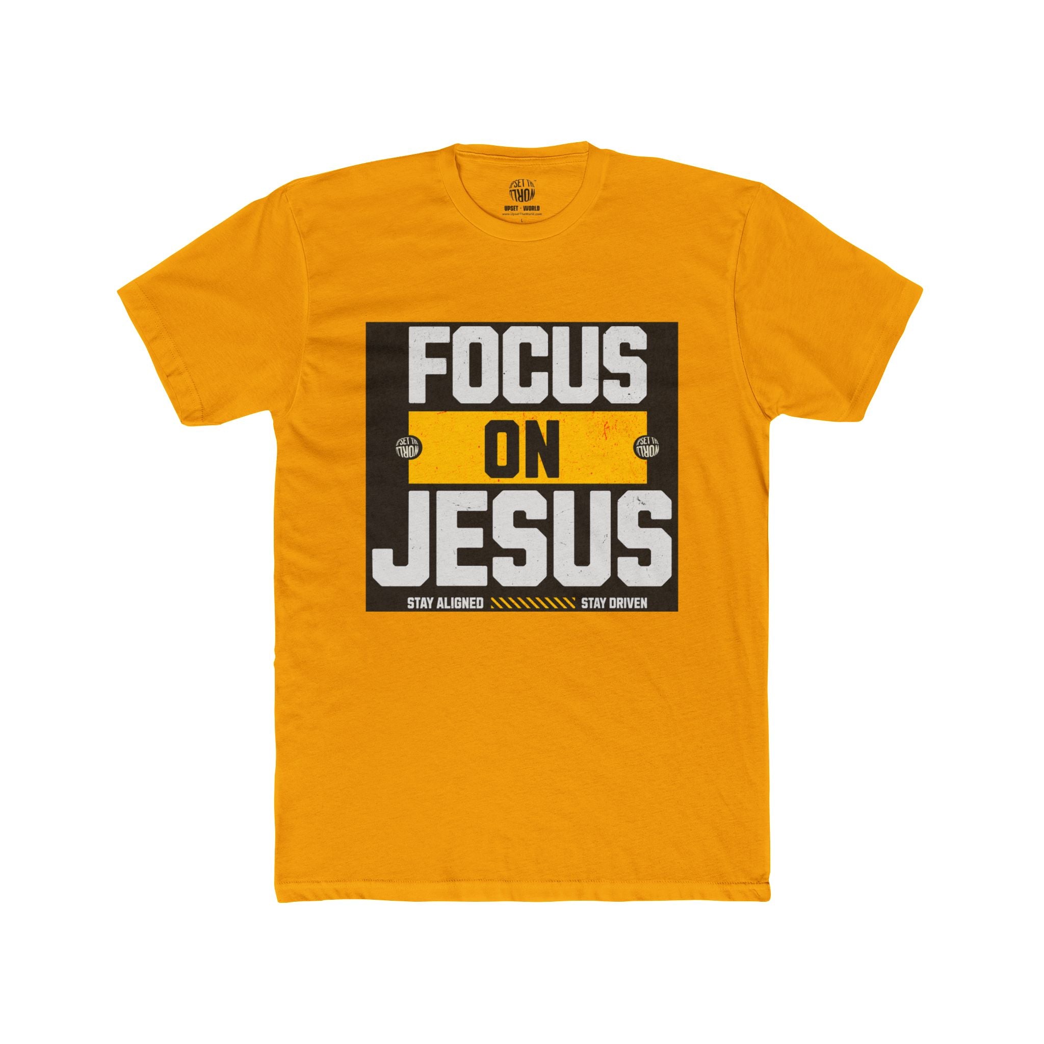 Focus On Jesus Line- Unisex Cotton Crew Tee