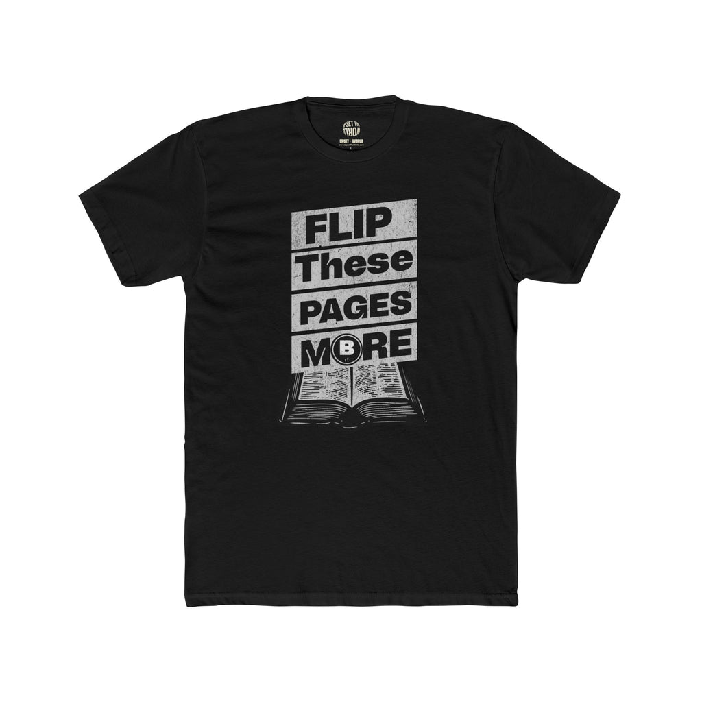 Flip These Pages More- Unisex Cotton Crew Tee