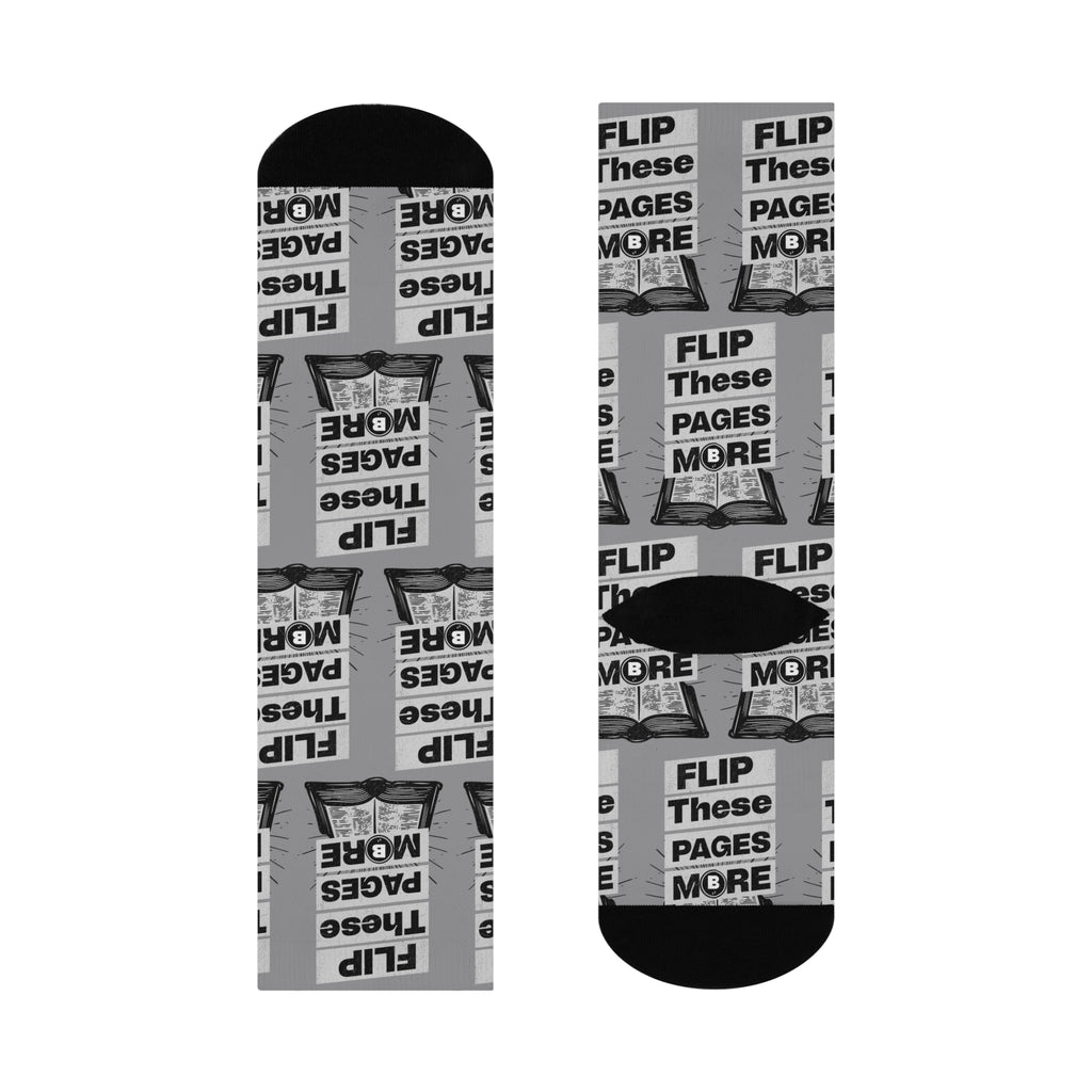 Flip These Pages Crew Socks