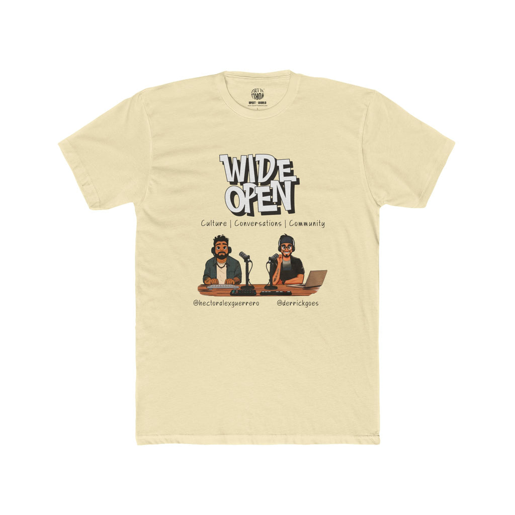 Wide Open TEAM Unisex Cotton Crew Tee - Hector & Derrick