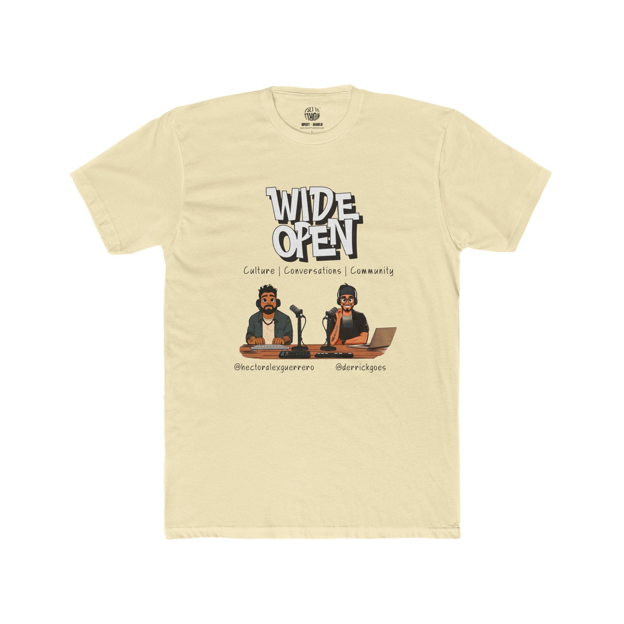 Wide Open TEAM Unisex Cotton Crew Tee - Hector & Derrick