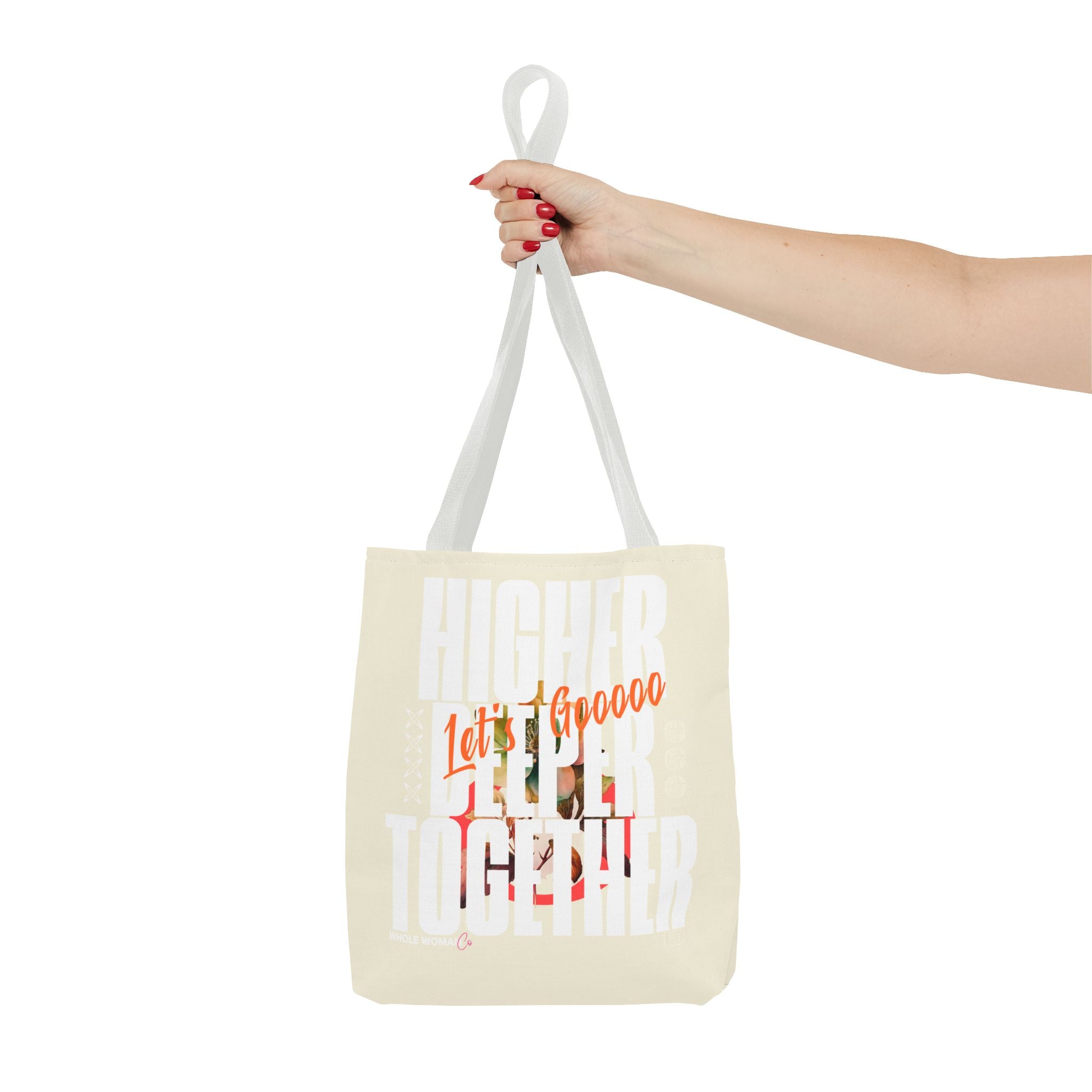 Higher Together Inspirational Tote Bag, Multiuse Carryall