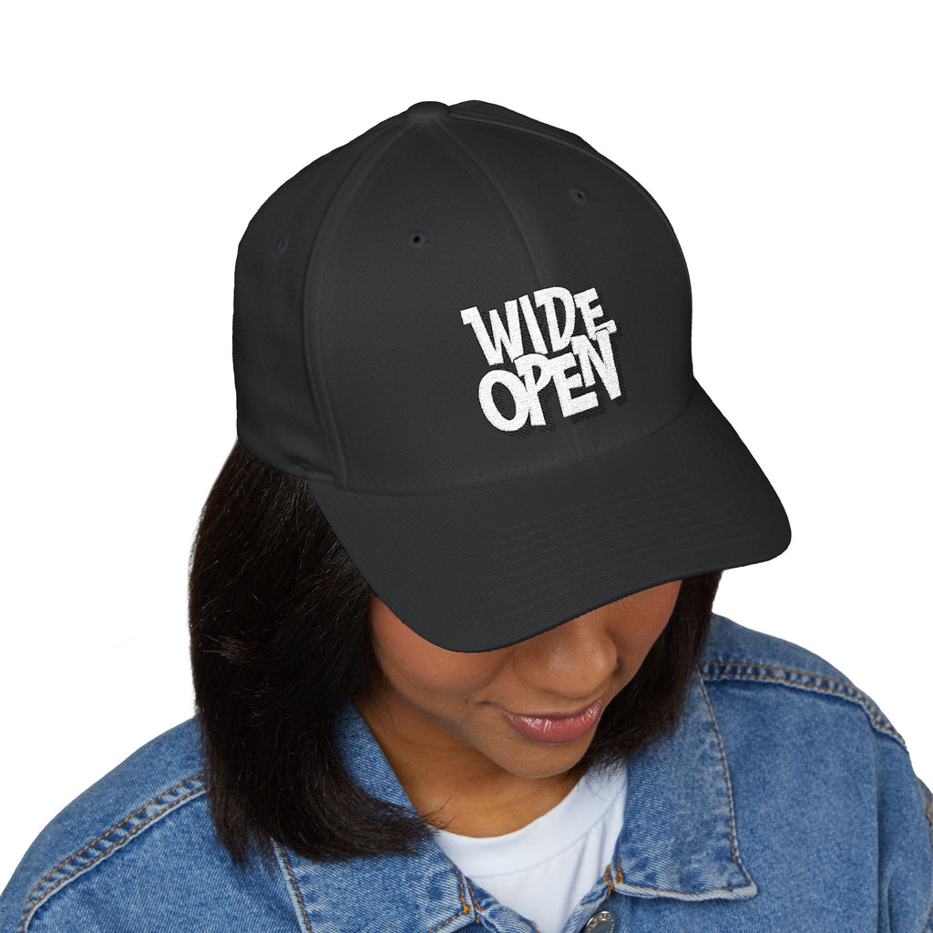 Stylish EMBROIDERED Cap - 'Wide Open'