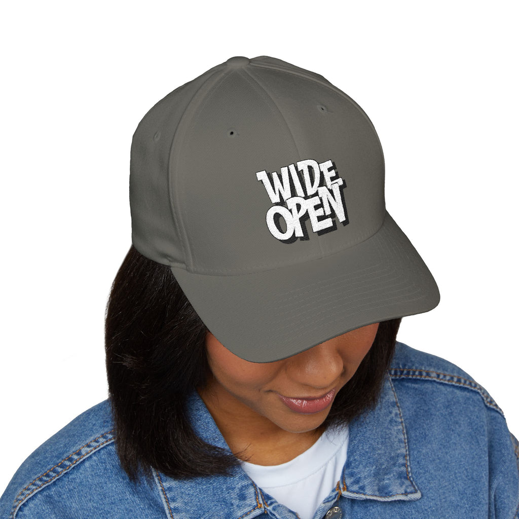 Stylish EMBROIDERED Cap - 'Wide Open'