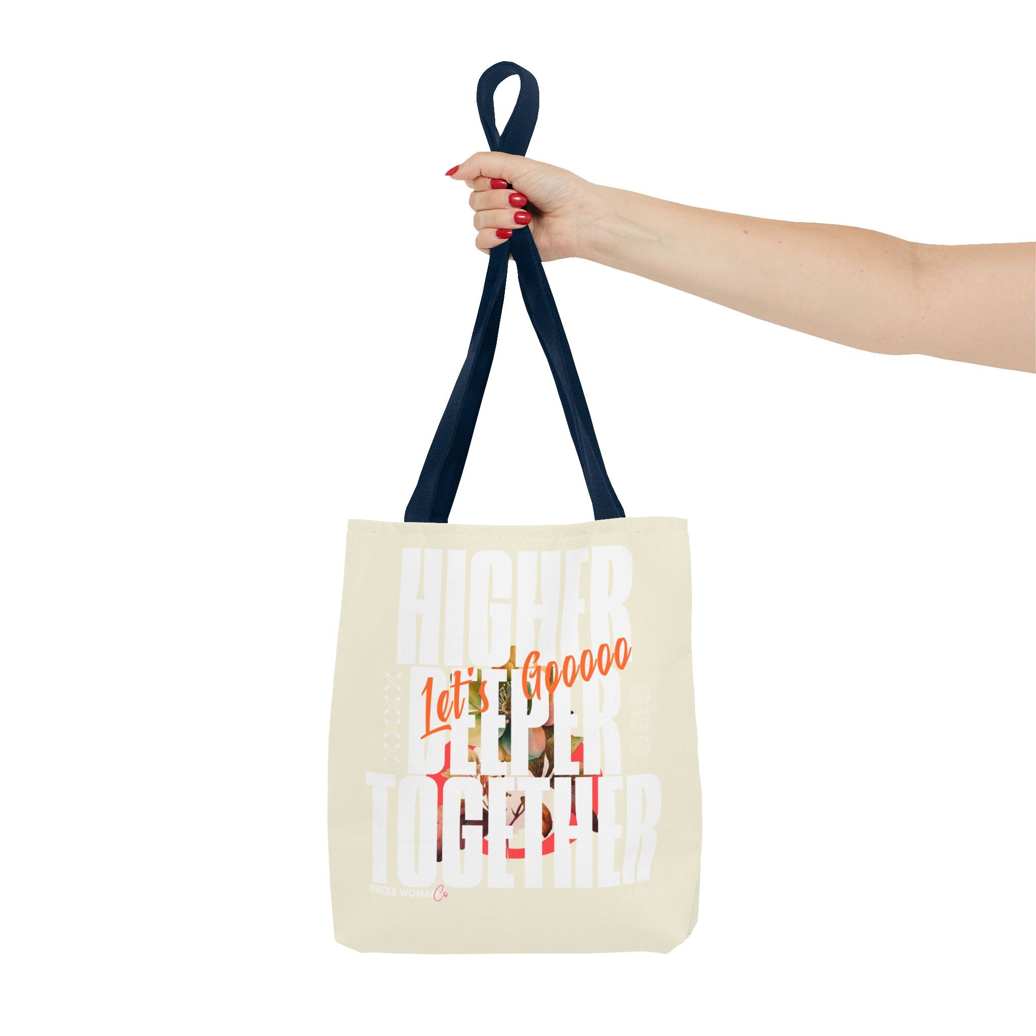 Higher Together Inspirational Tote Bag, Multiuse Carryall