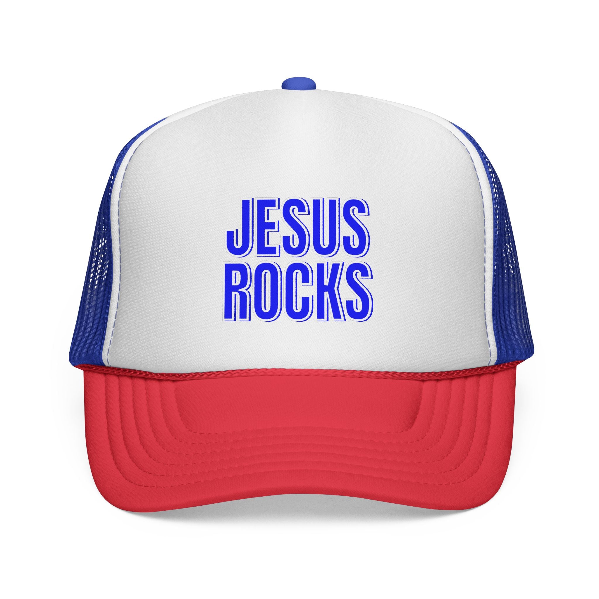 Jesus Rocks Foam Trucker hat