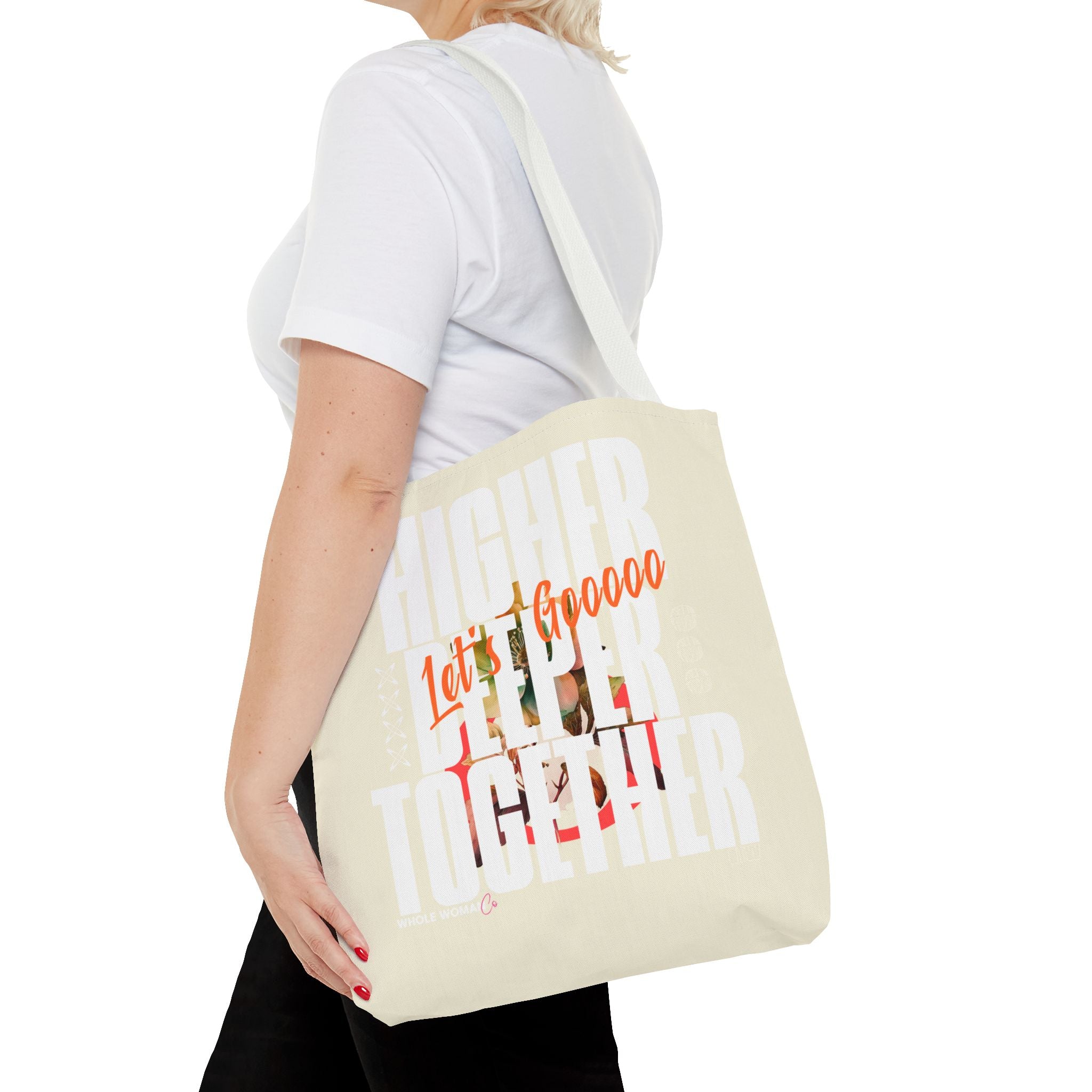 Higher Together Inspirational Tote Bag, Multiuse Carryall