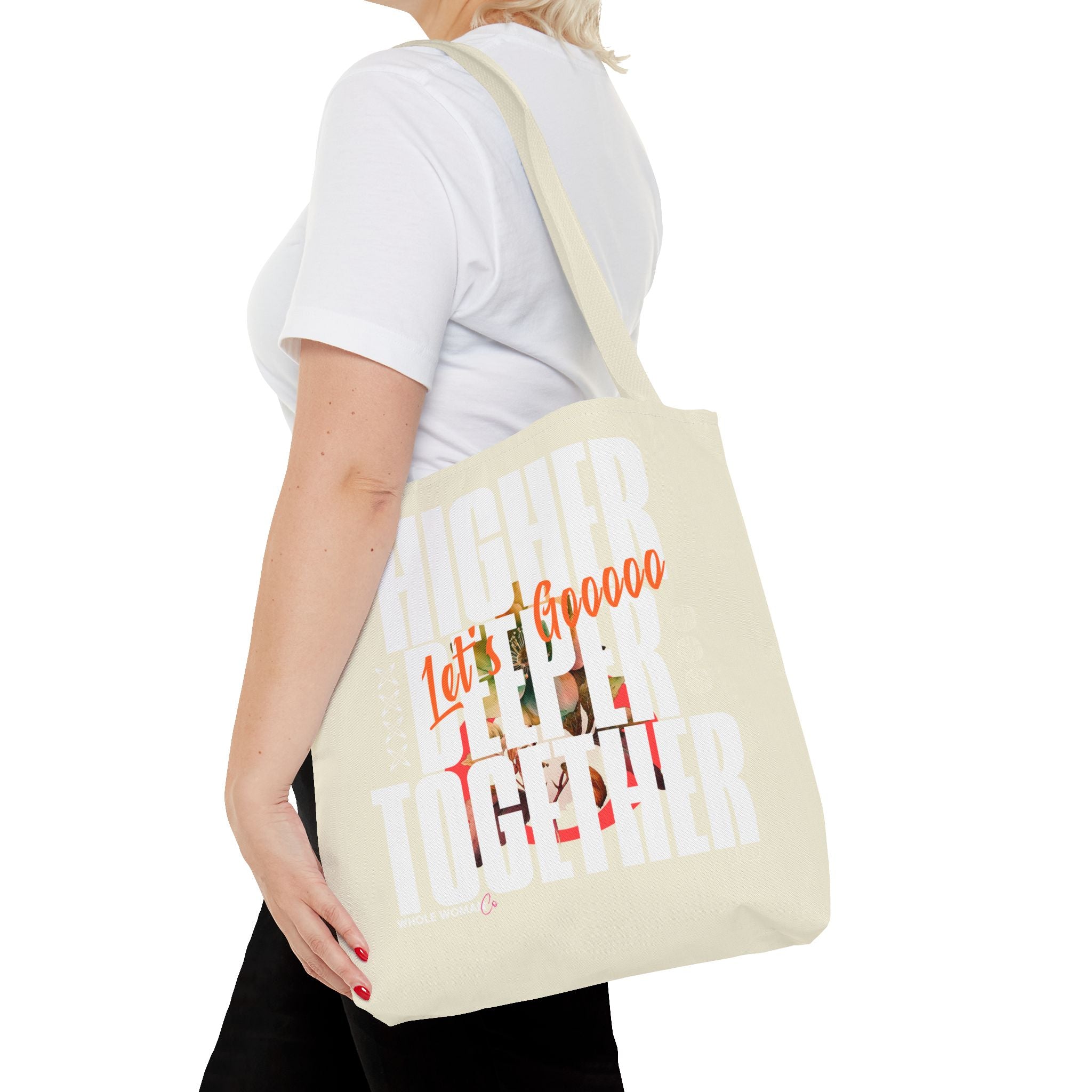 Higher Together Inspirational Tote Bag, Multiuse Carryall
