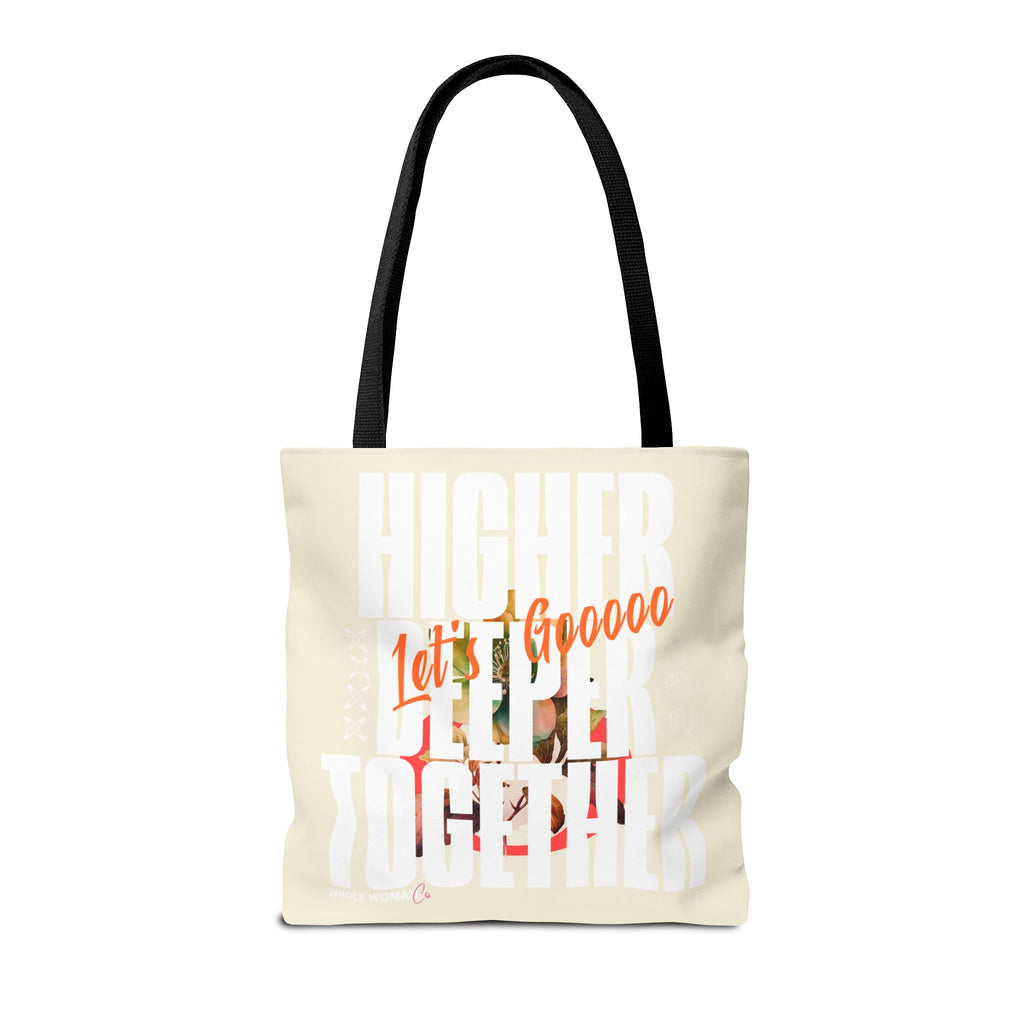 Higher Together Inspirational Tote Bag, Multiuse Carryall