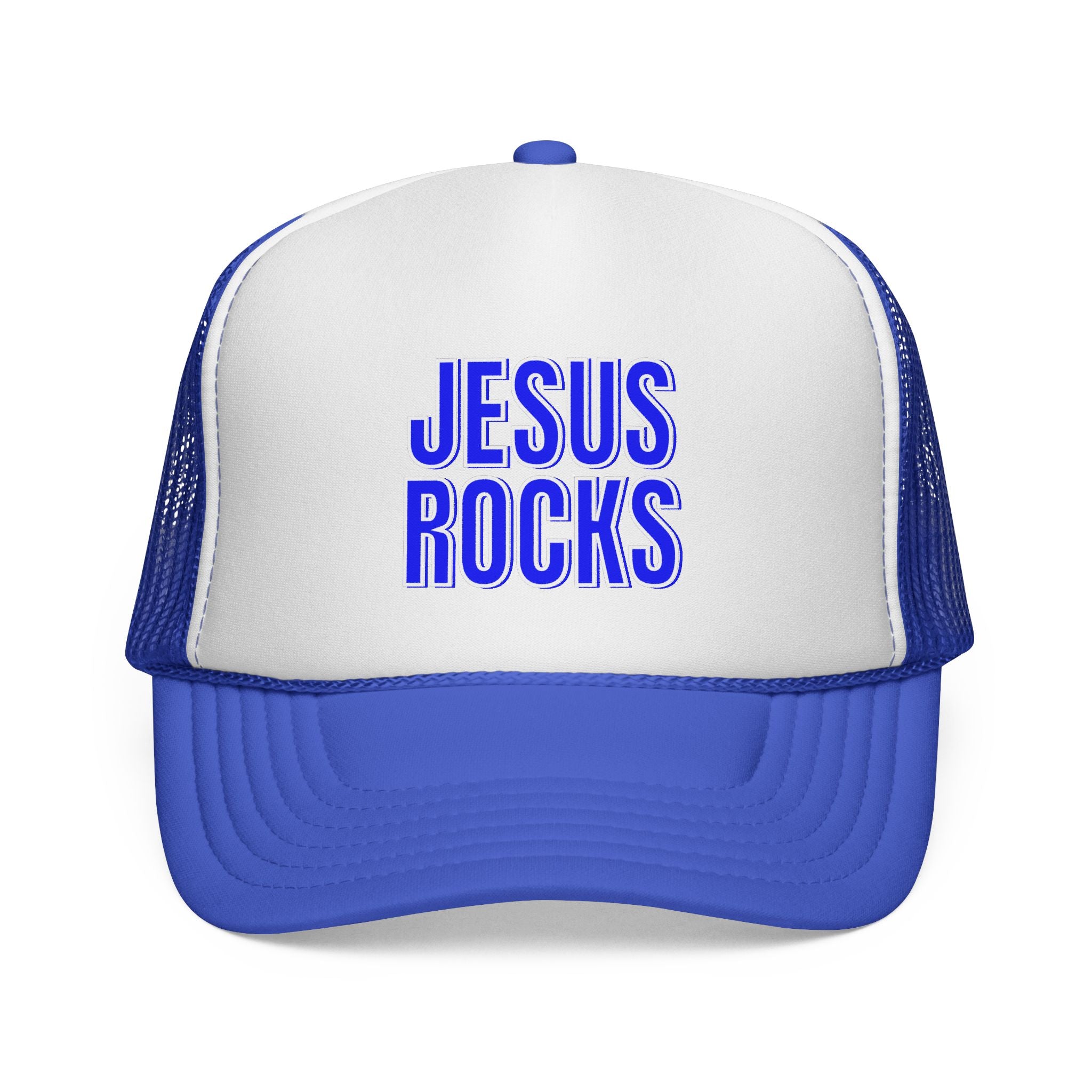 Jesus Rocks Foam Trucker hat