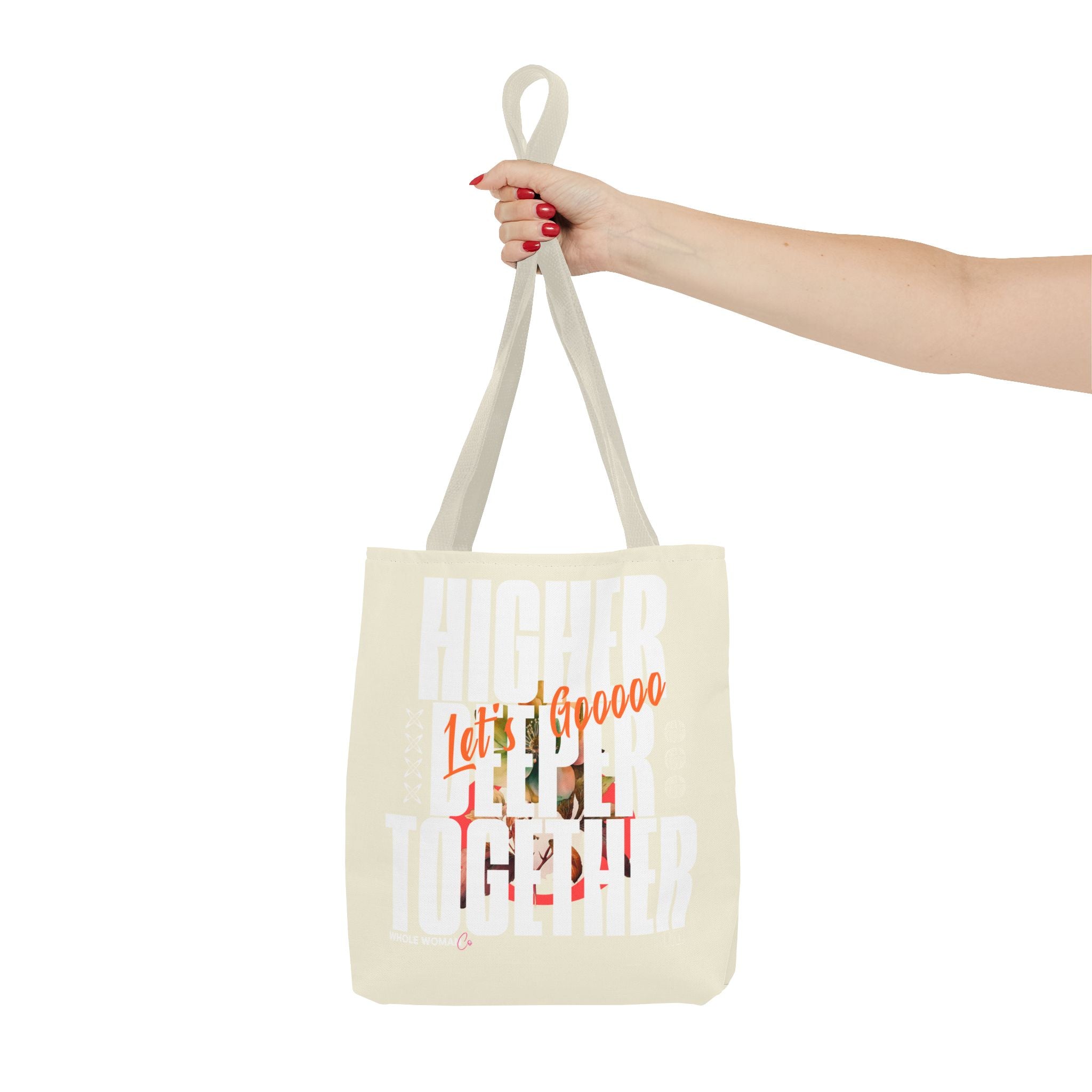 Higher Together Inspirational Tote Bag, Multiuse Carryall
