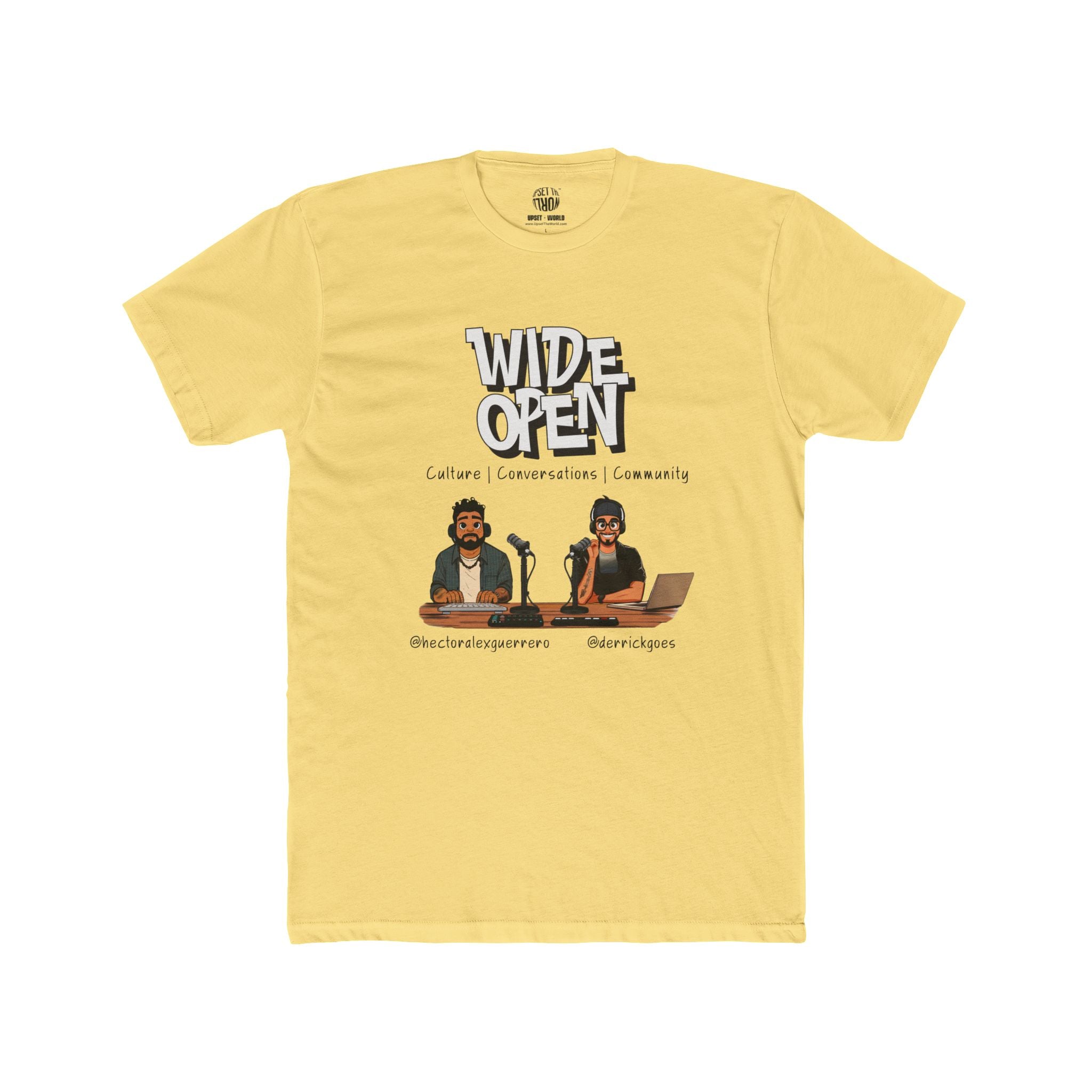 Wide Open TEAM Unisex Cotton Crew Tee - Hector & Derrick