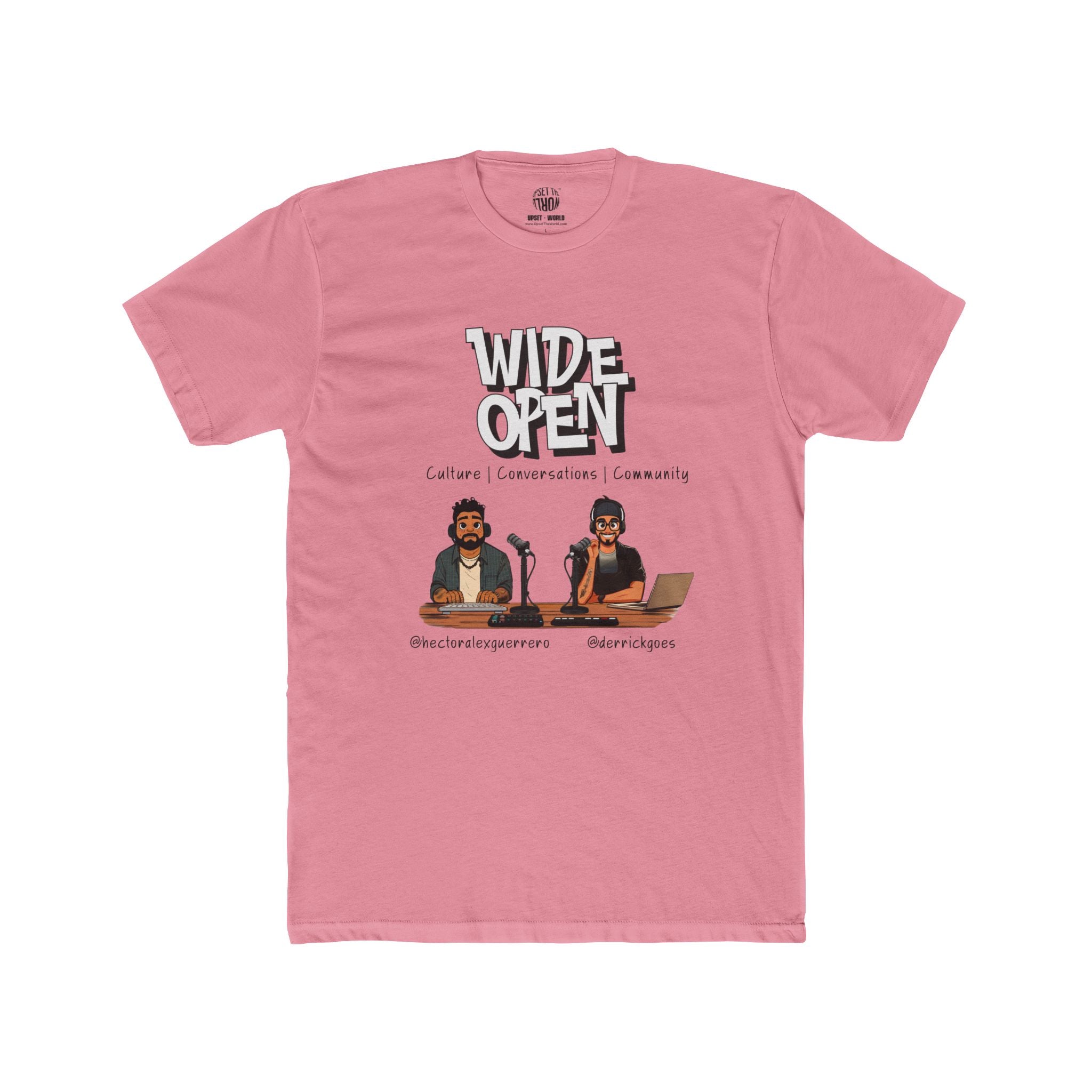 Wide Open TEAM Unisex Cotton Crew Tee - Hector & Derrick