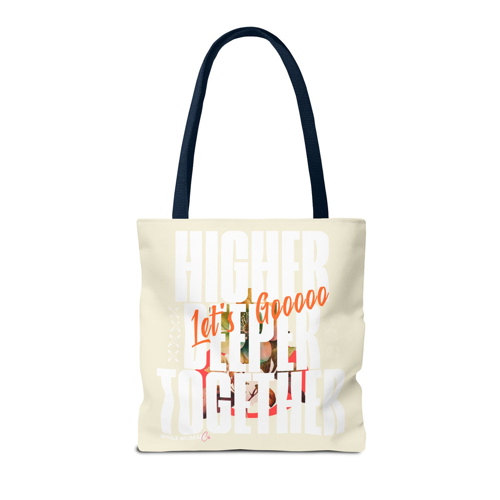 Higher Together Inspirational Tote Bag, Multiuse Carryall