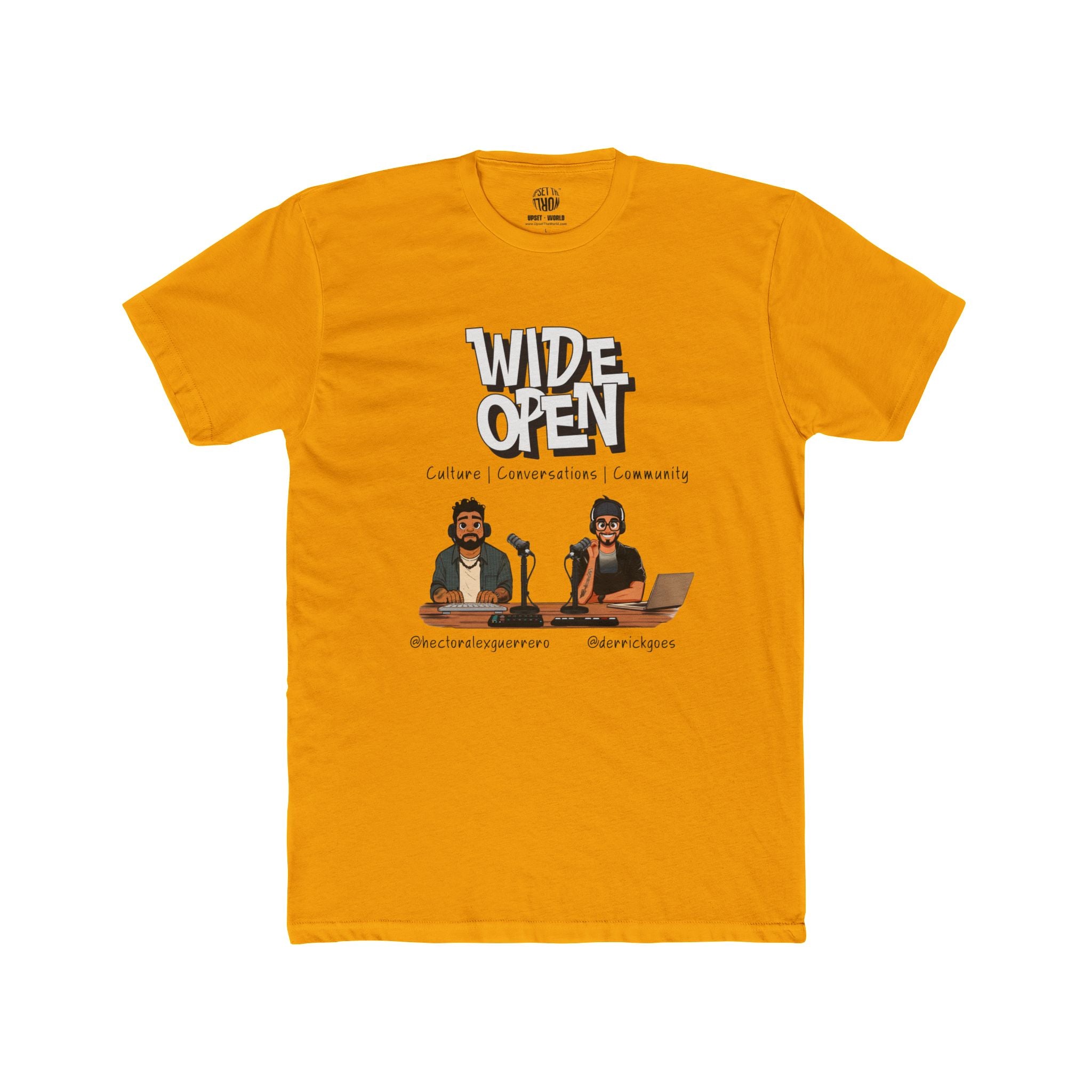 Wide Open TEAM Unisex Cotton Crew Tee - Hector & Derrick