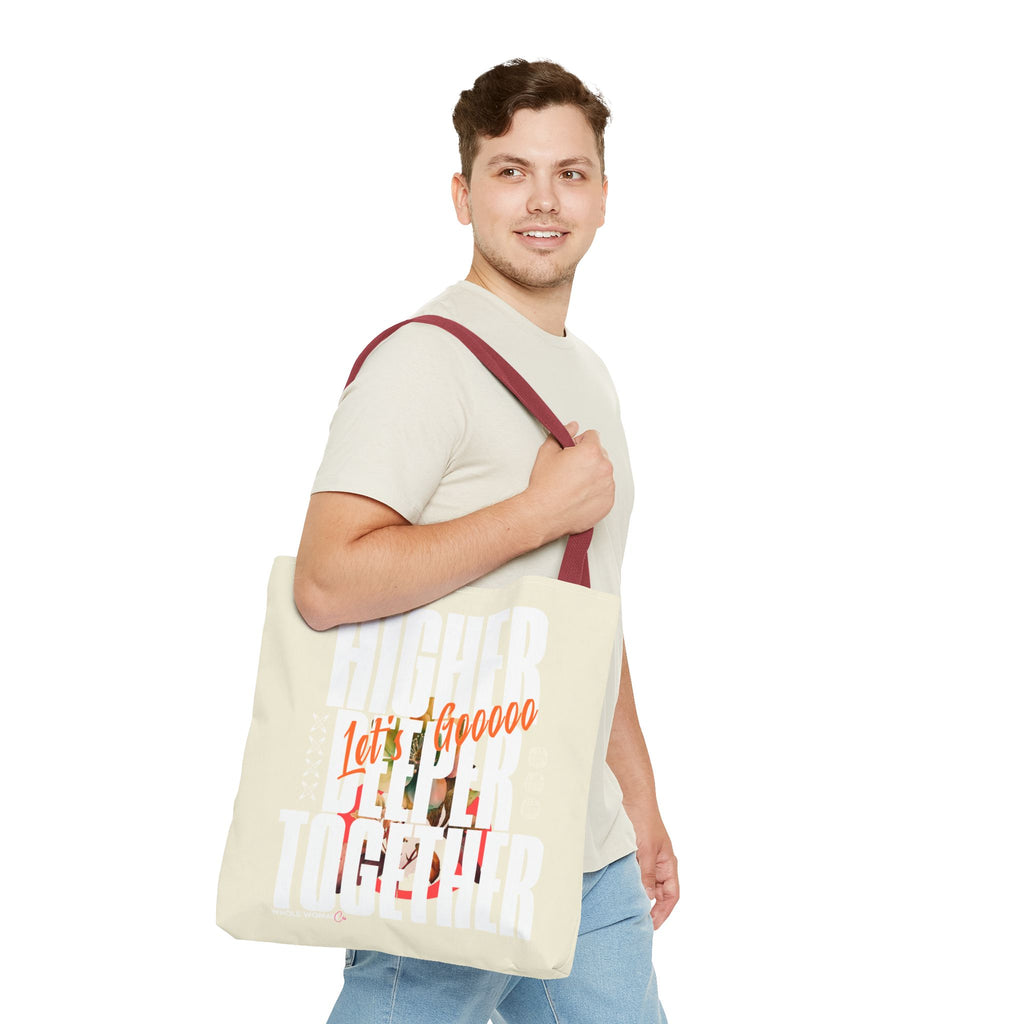 Higher Together Inspirational Tote Bag, Multiuse Carryall