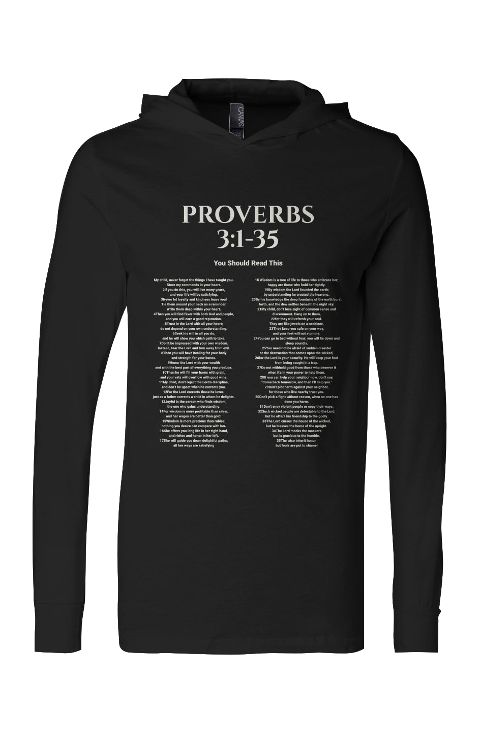 Jersey Hooded Long Sleeve Tee