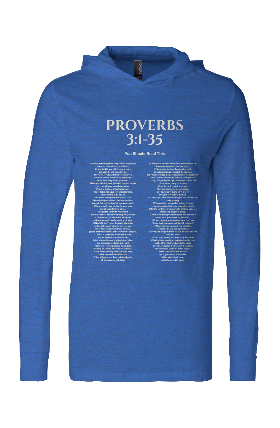 Jersey Hooded Long Sleeve Tee