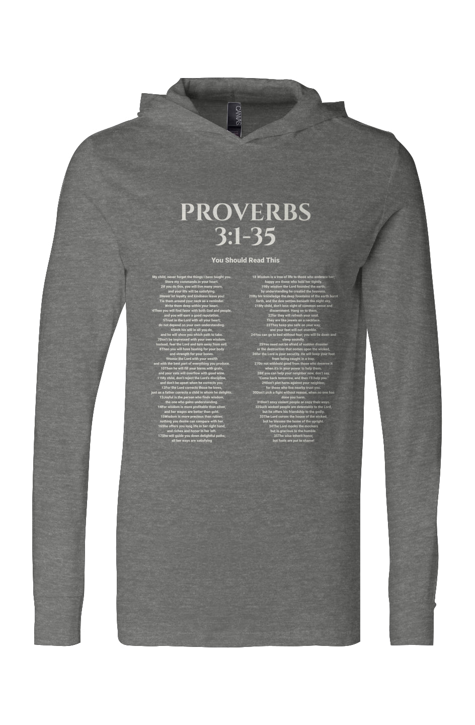 Jersey Hooded Long Sleeve Tee